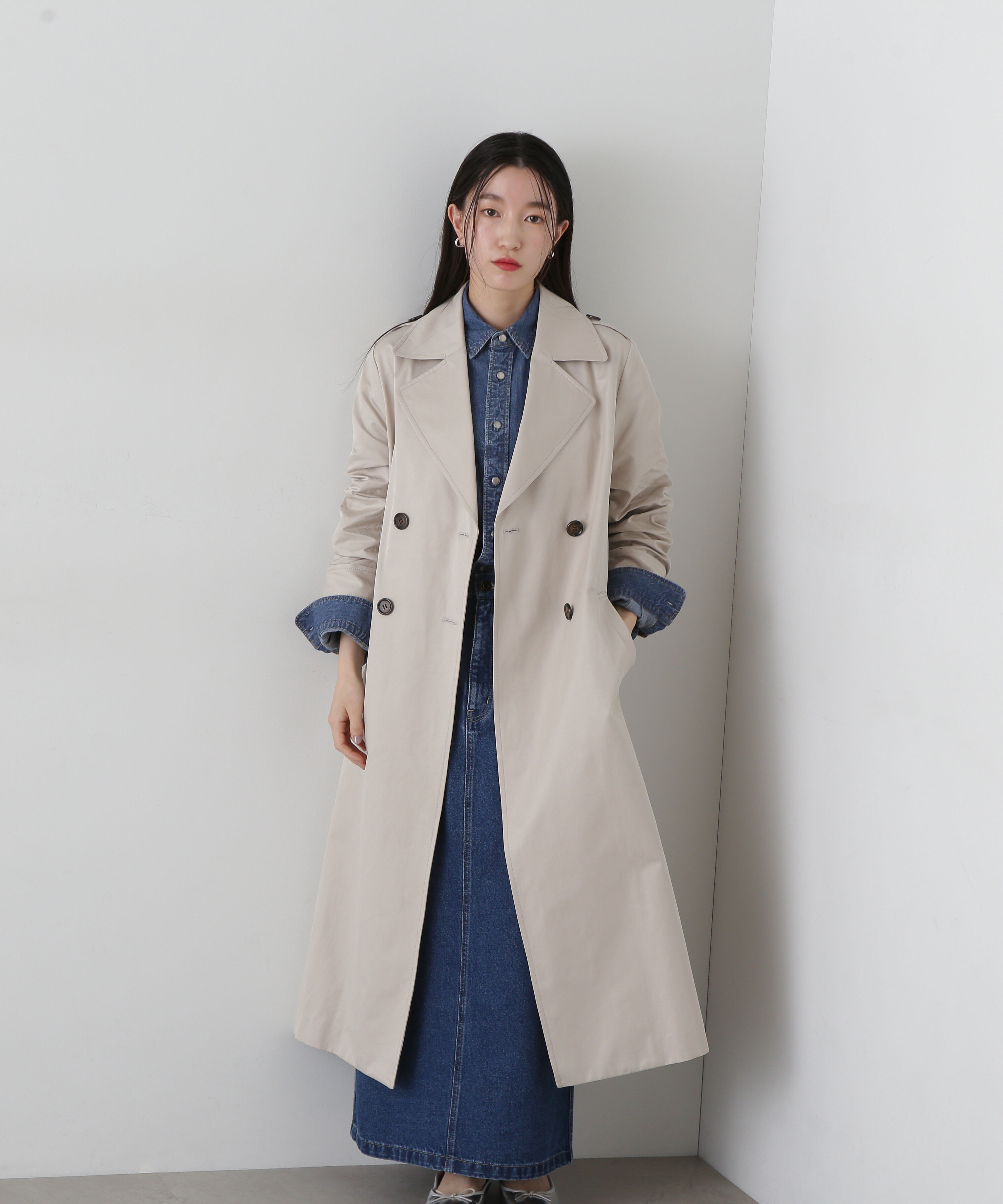  「ボックスシルエットトレンチコート」|その他|