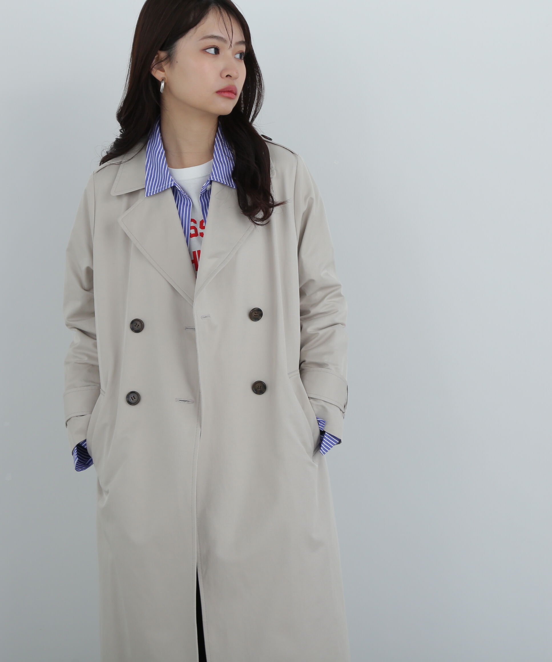  「ボックスシルエットトレンチコート」|その他|