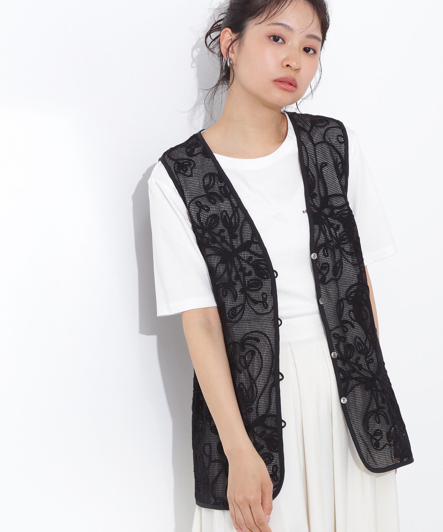  「コードレースジレ」|シャツ・ブラウス|