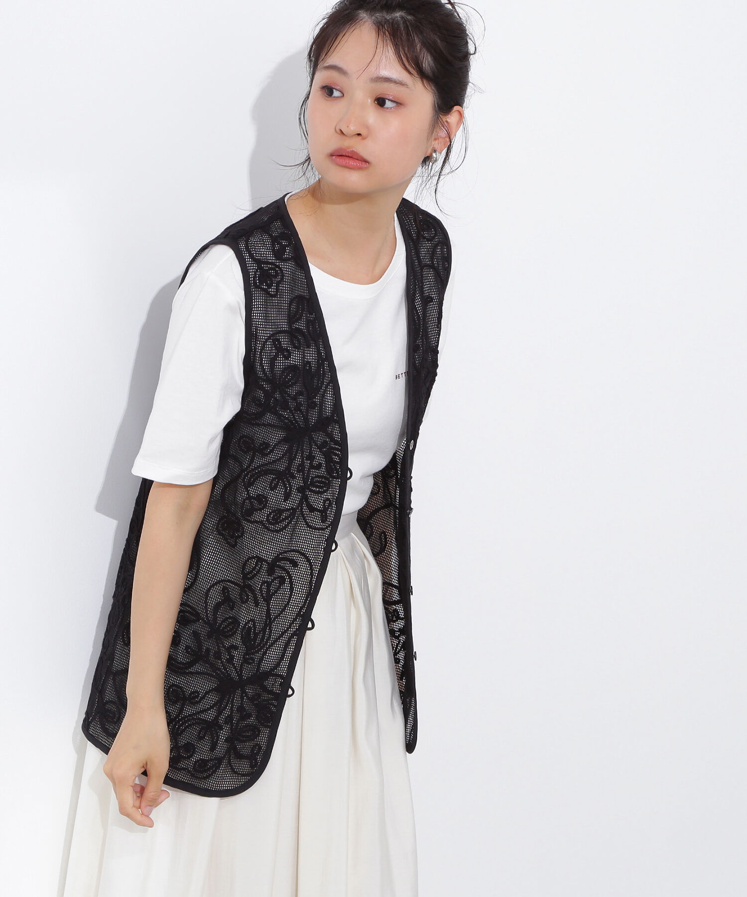  「コードレースジレ」|シャツ・ブラウス|