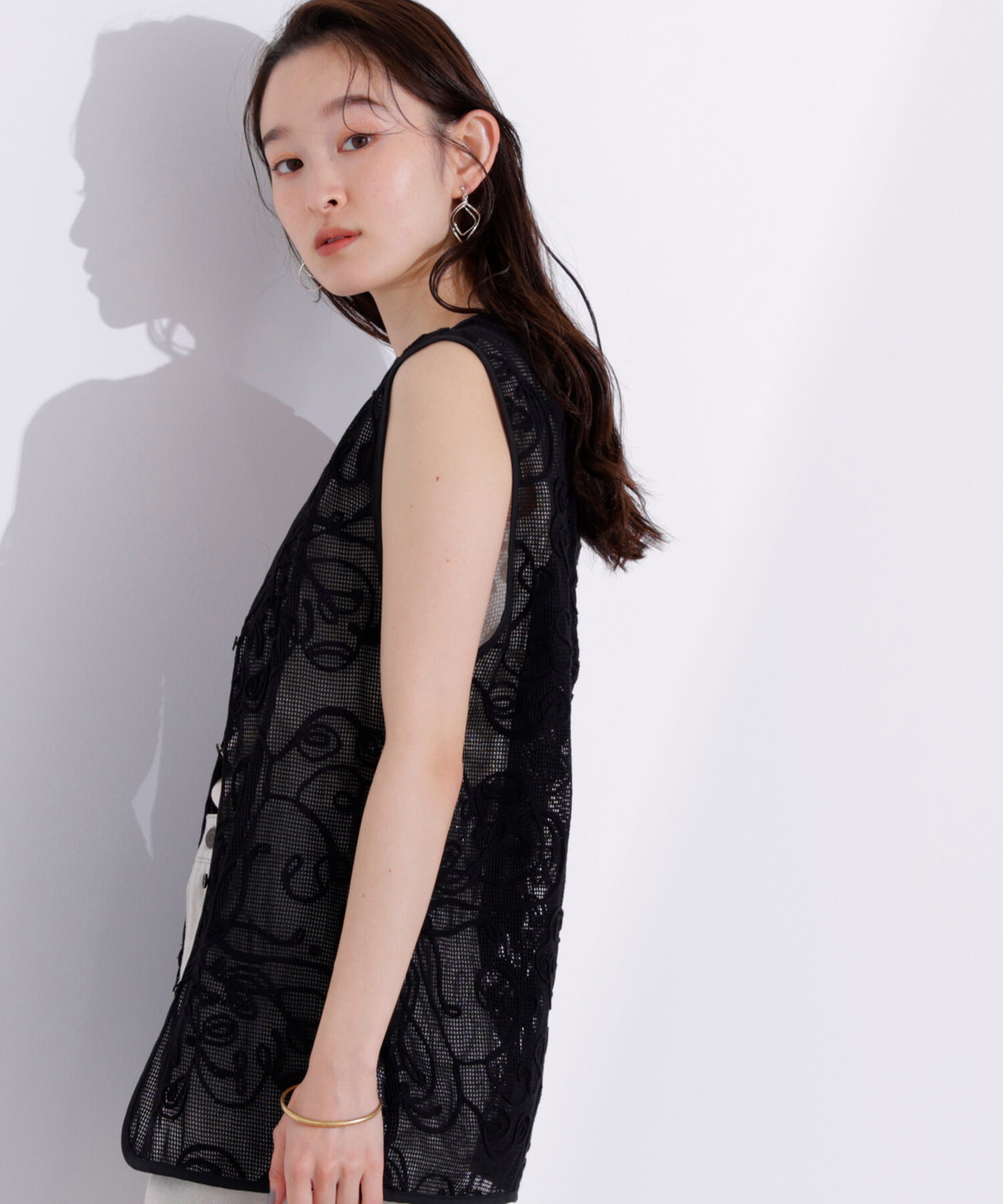  「コードレースジレ」|シャツ・ブラウス|