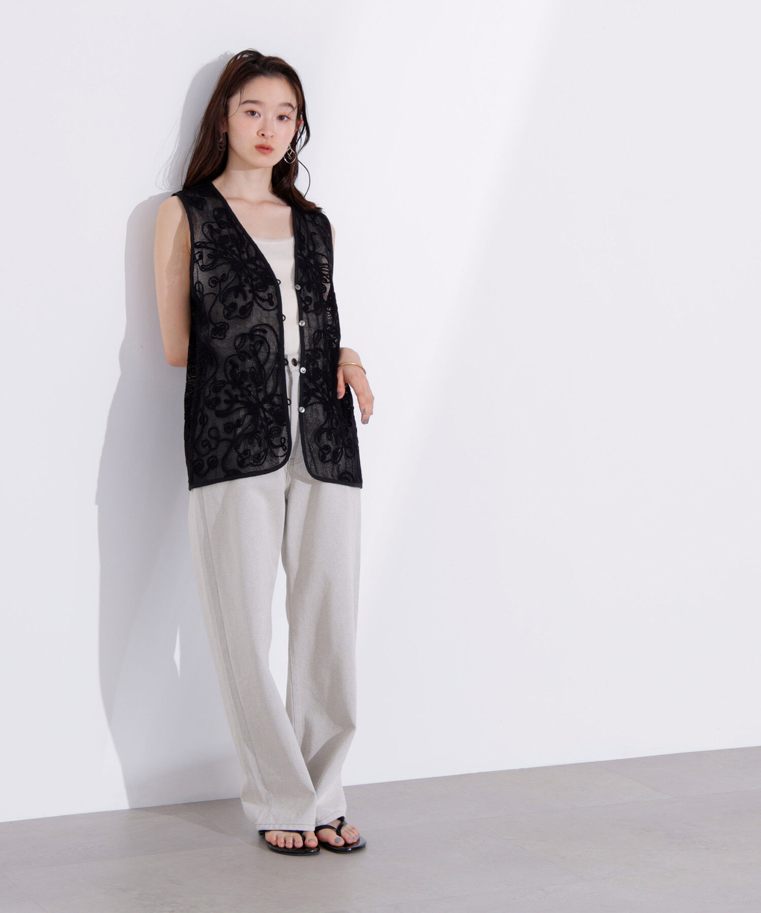  「コードレースジレ」|シャツ・ブラウス|