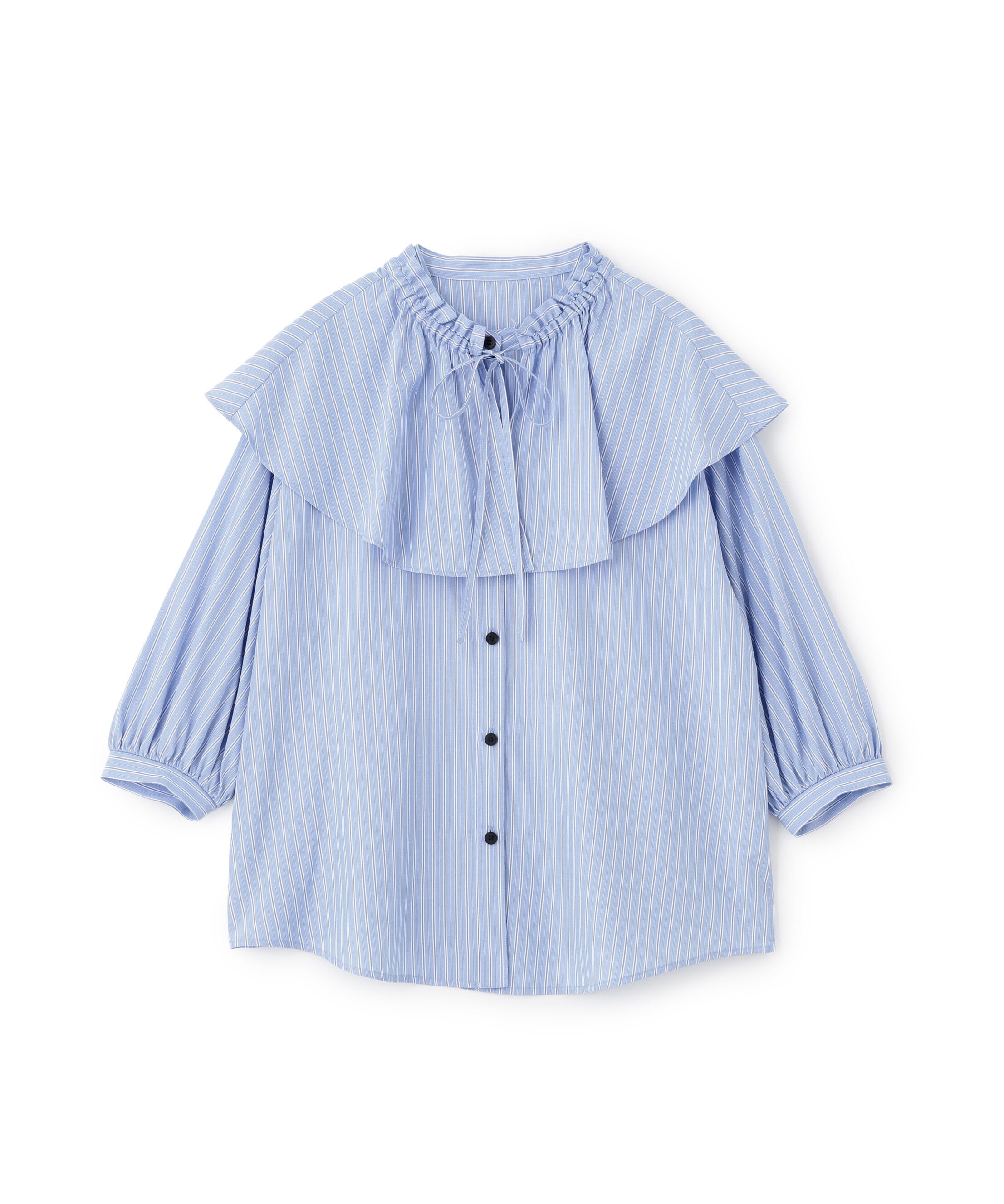  「ﾗｯﾌﾙｶﾗｰｽﾄﾗｲﾌﾟﾌﾞﾗｳｽ《ｲｴﾛｰｽﾄﾗｲﾌﾟ:official sit」|シャツ・ブラウス|