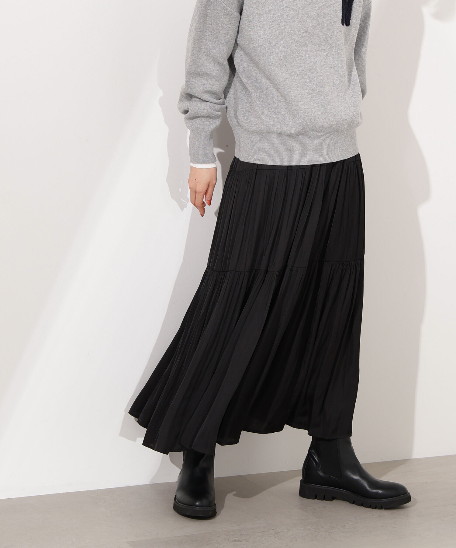  「ティアードロングスカート」|スカート|