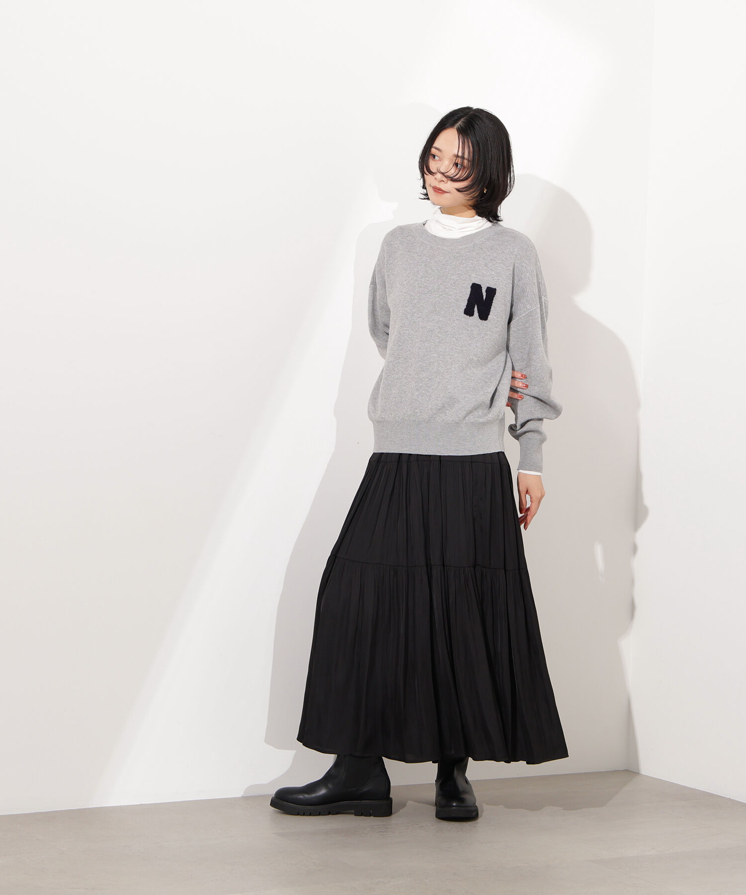  「ティアードロングスカート」|スカート|