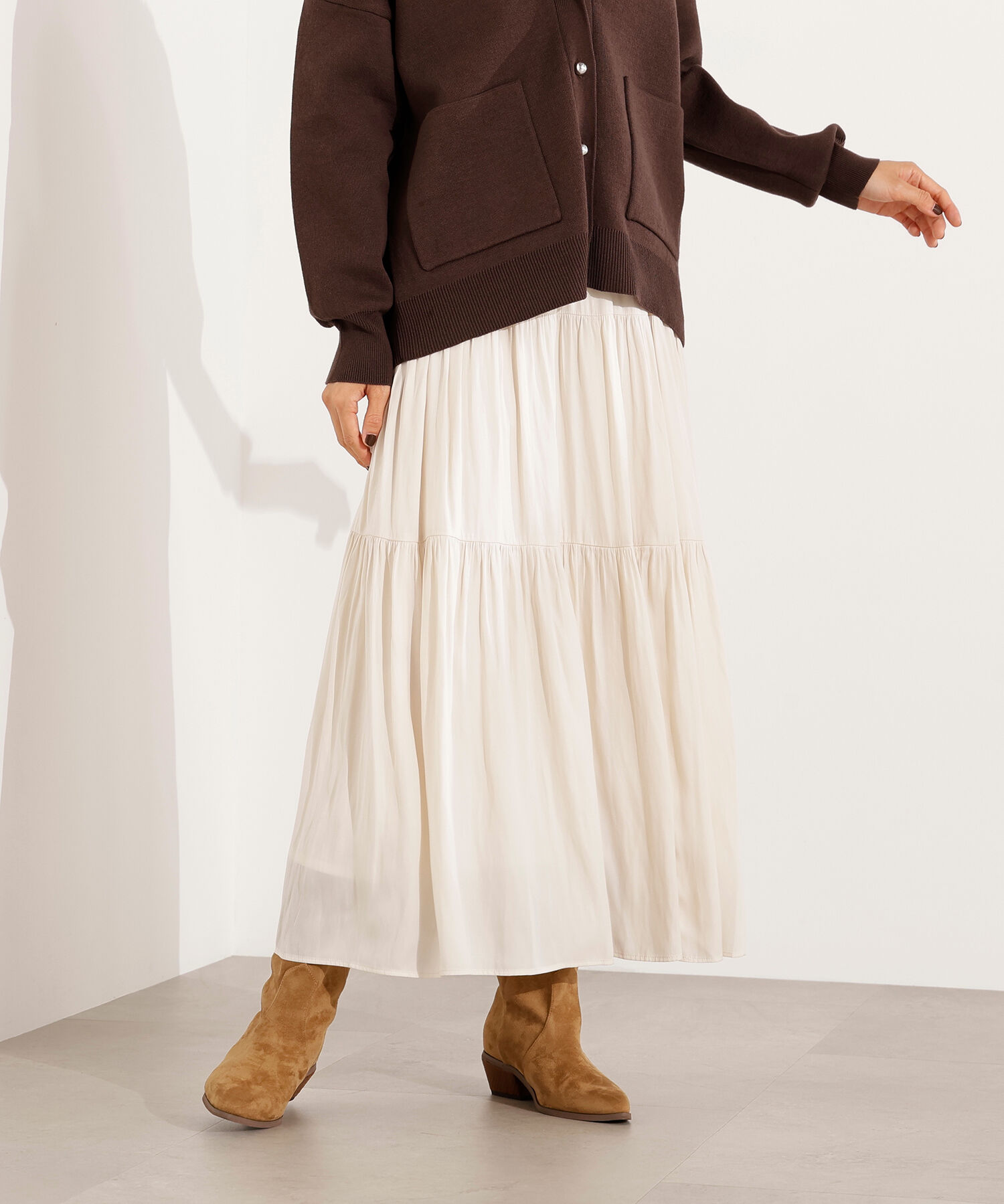  「ティアードロングスカート」|スカート|