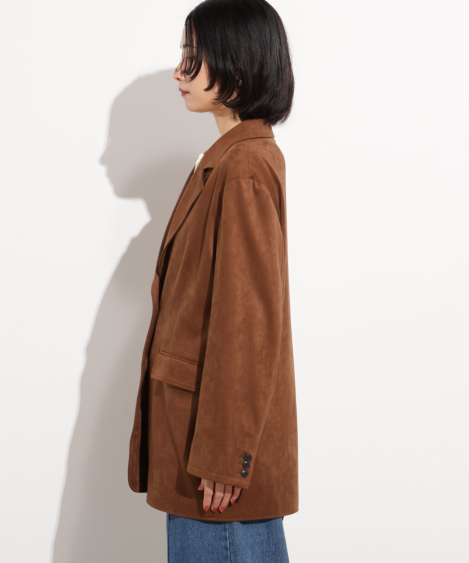  「フェイクスウェードシングルブレストジャケット」|その他|