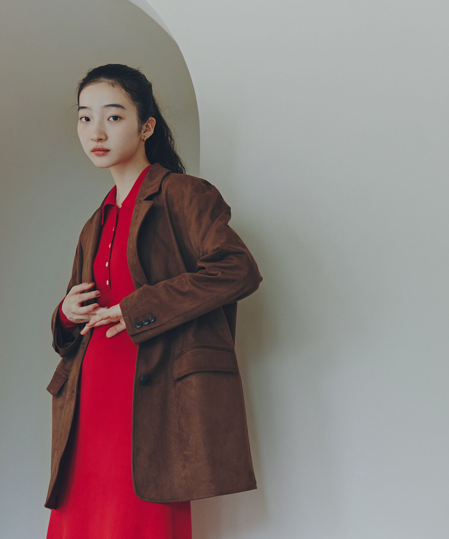  「フェイクスウェードシングルブレストジャケット」|その他|