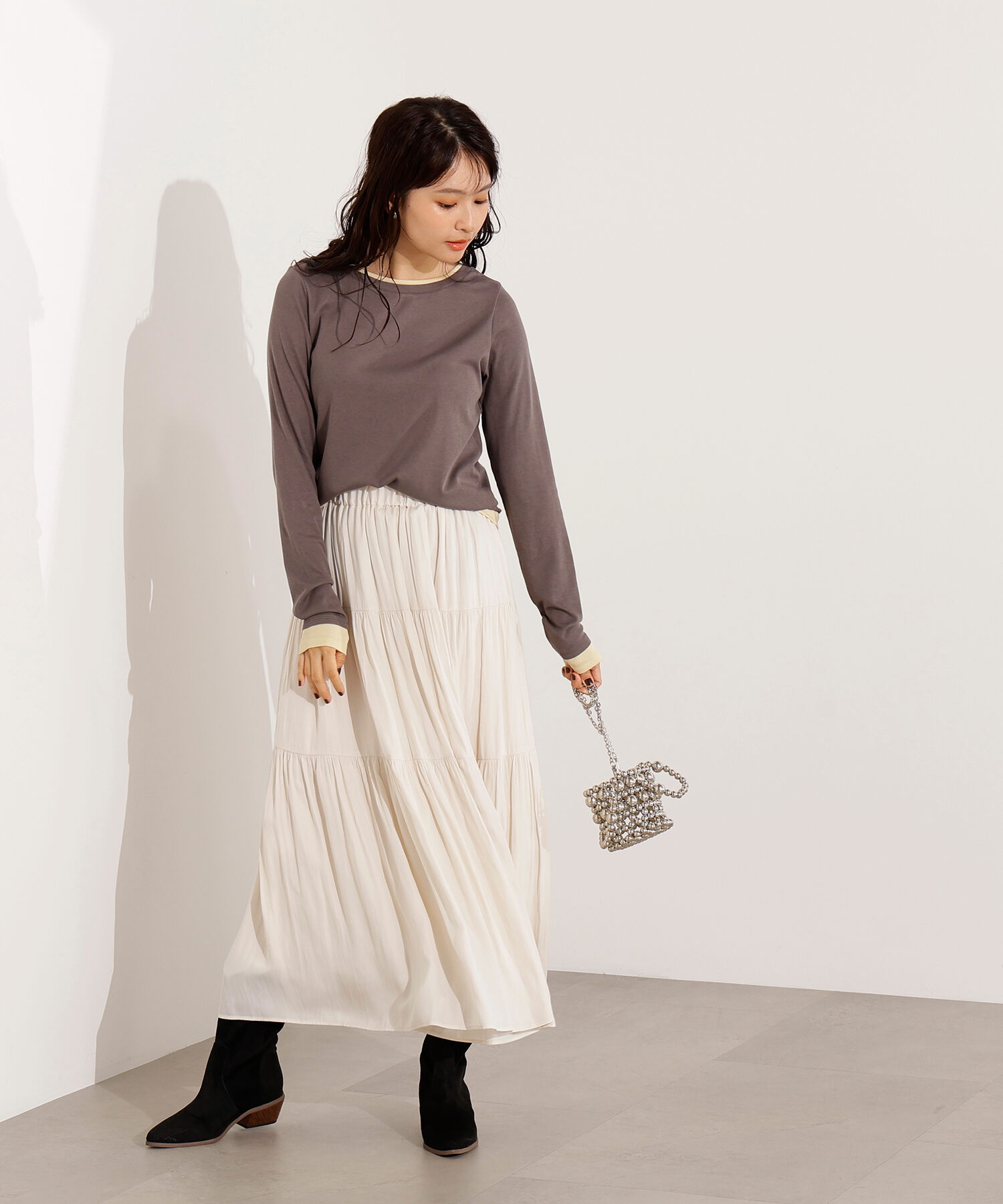  「シアーレイヤードトップス」|Tシャツ・カットソー|