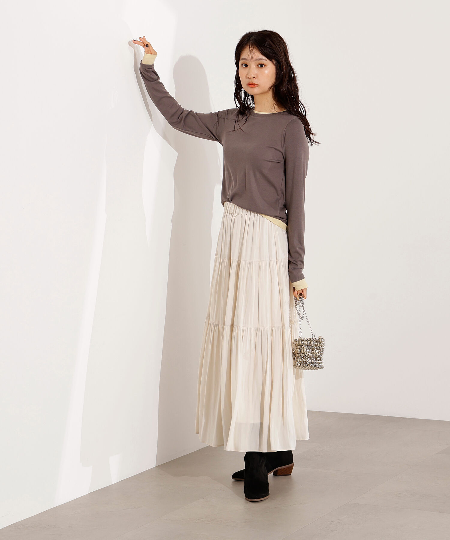  「シアーレイヤードトップス」|Tシャツ・カットソー|