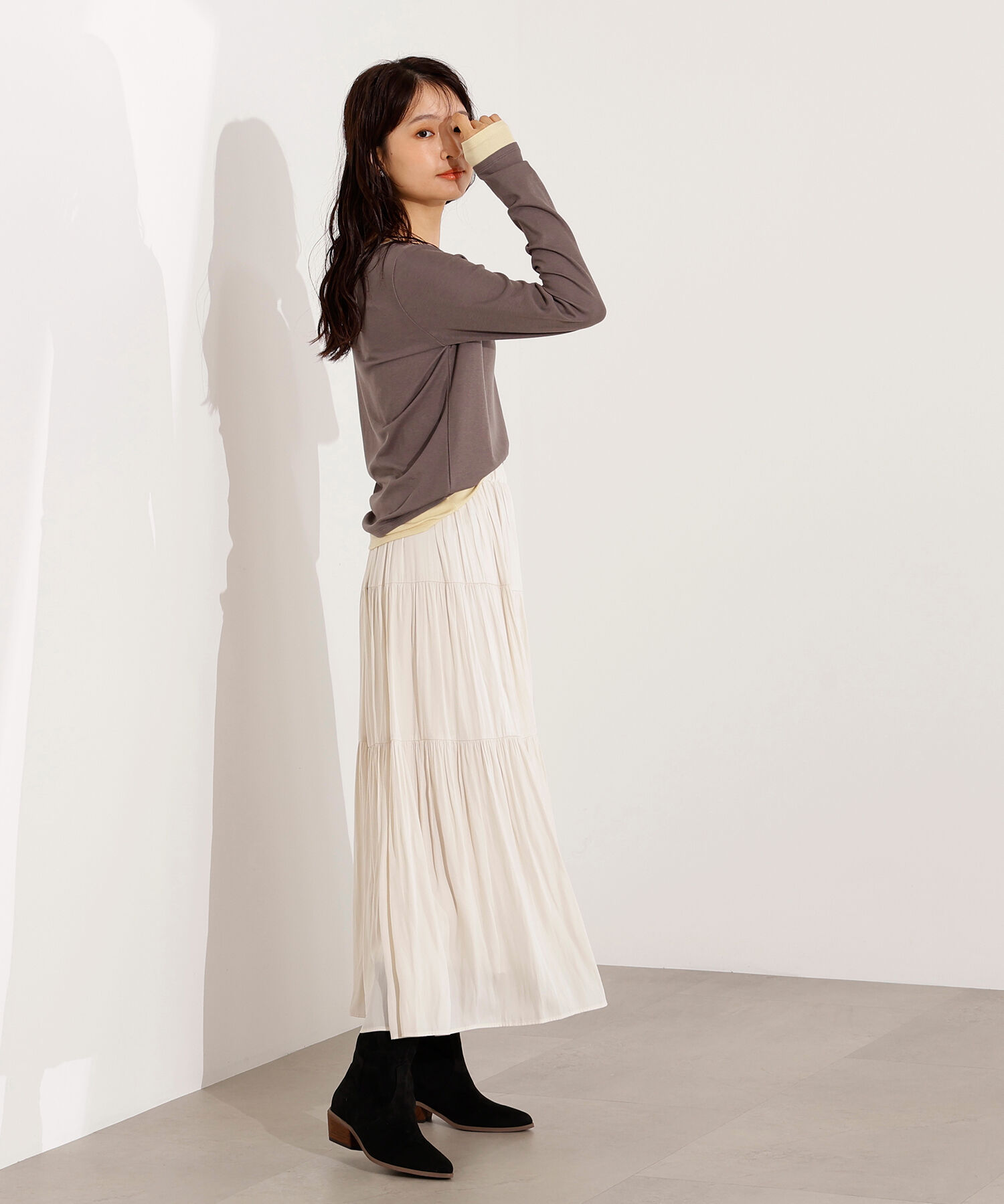  「シアーレイヤードトップス」|Tシャツ・カットソー|