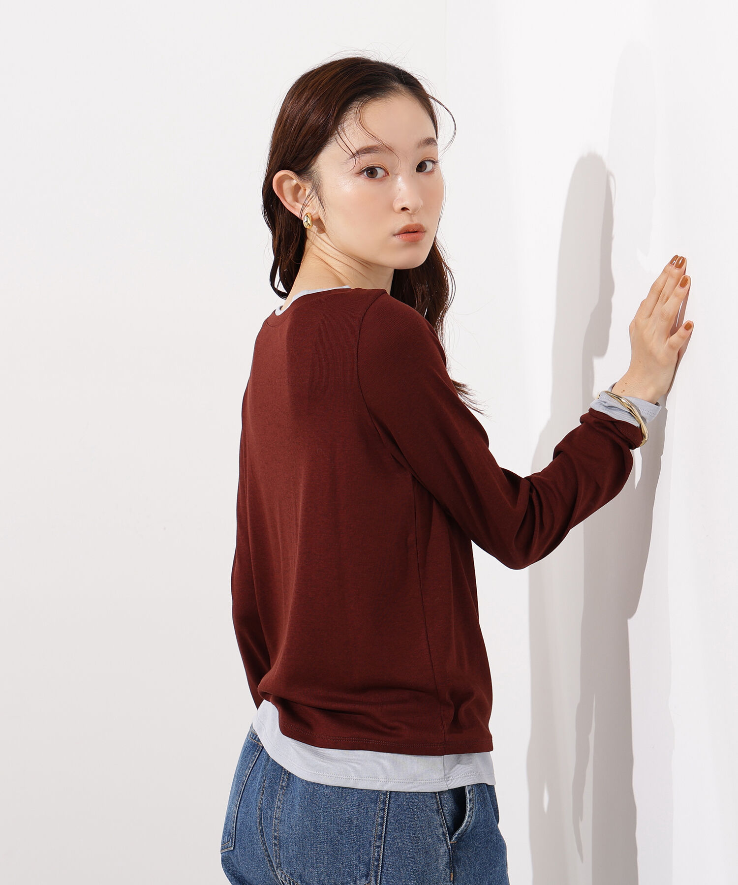  「シアーレイヤードトップス」|Tシャツ・カットソー|