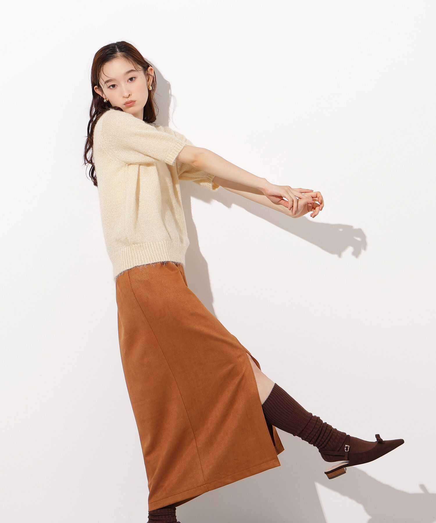  「ヘアリーニットトップス」|ニット・セーター|