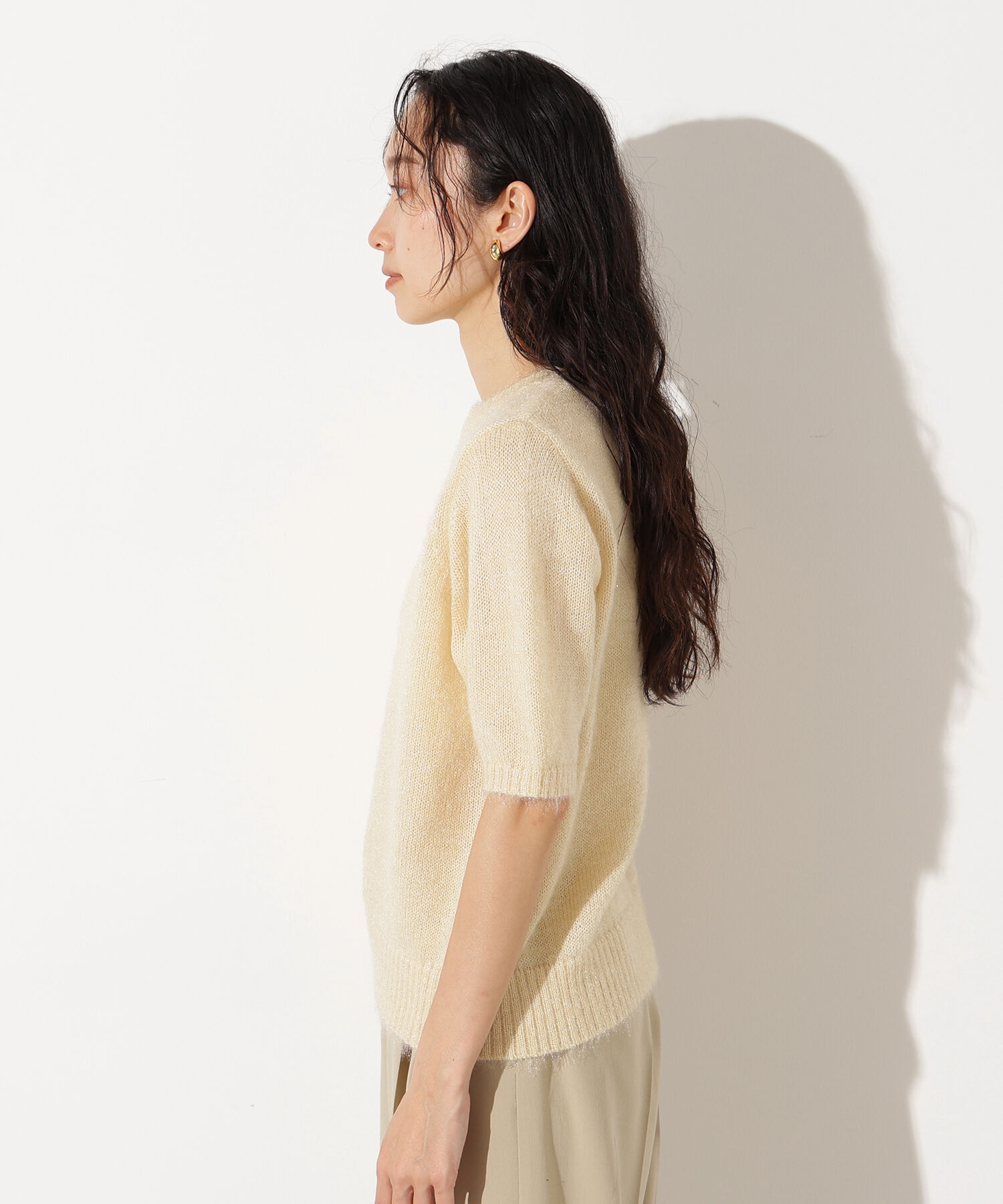  「ヘアリーニットトップス」|ニット・セーター|