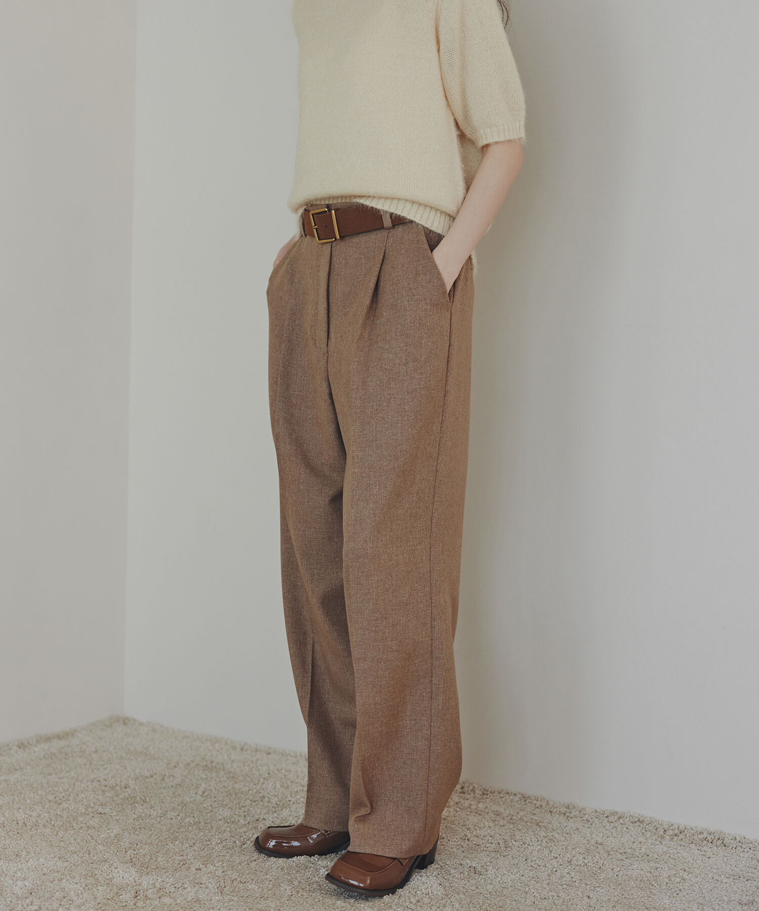  「ヘアリーニットトップス」|ニット・セーター|