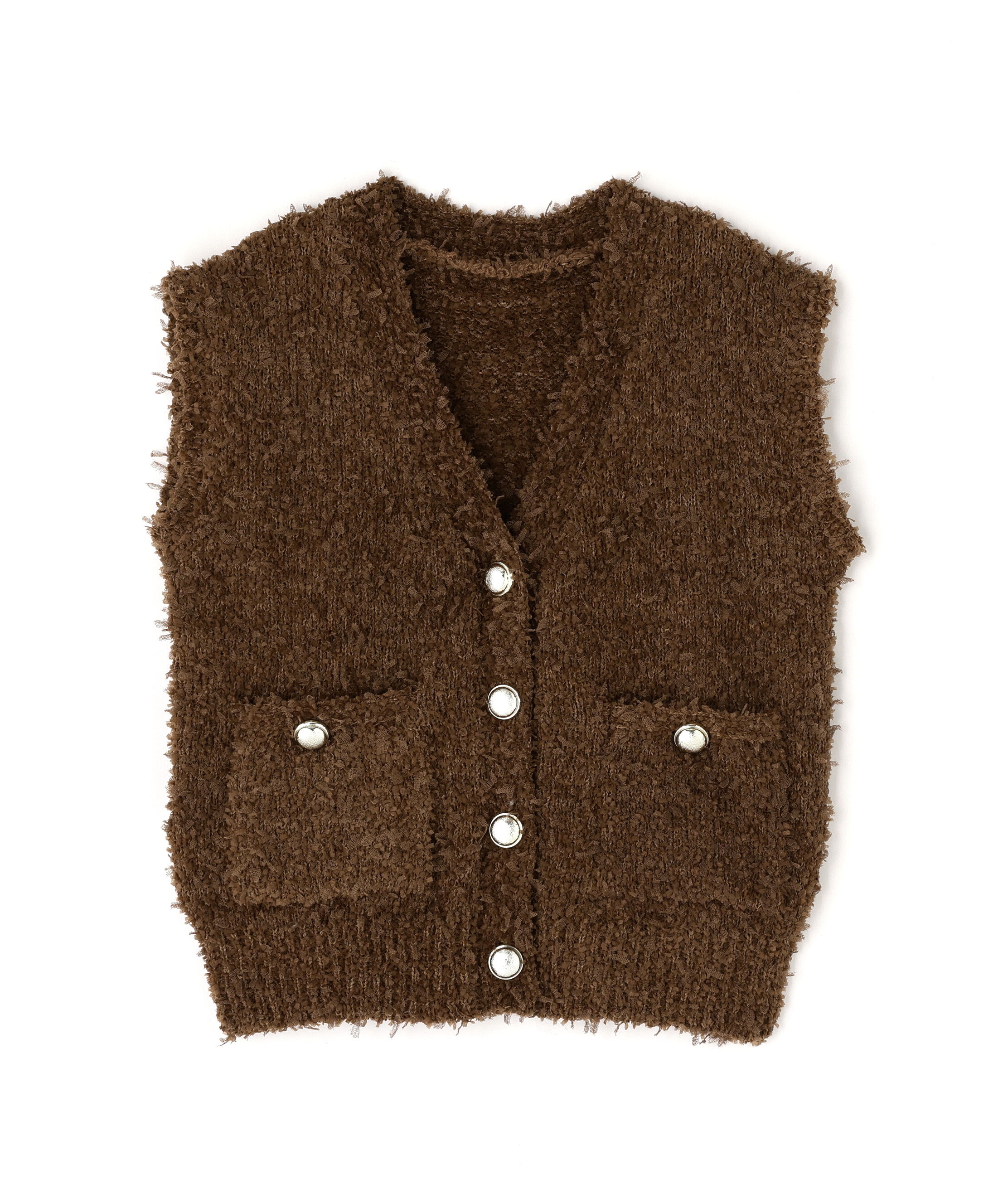  「Vネックニットジレ」|ニット・セーター|