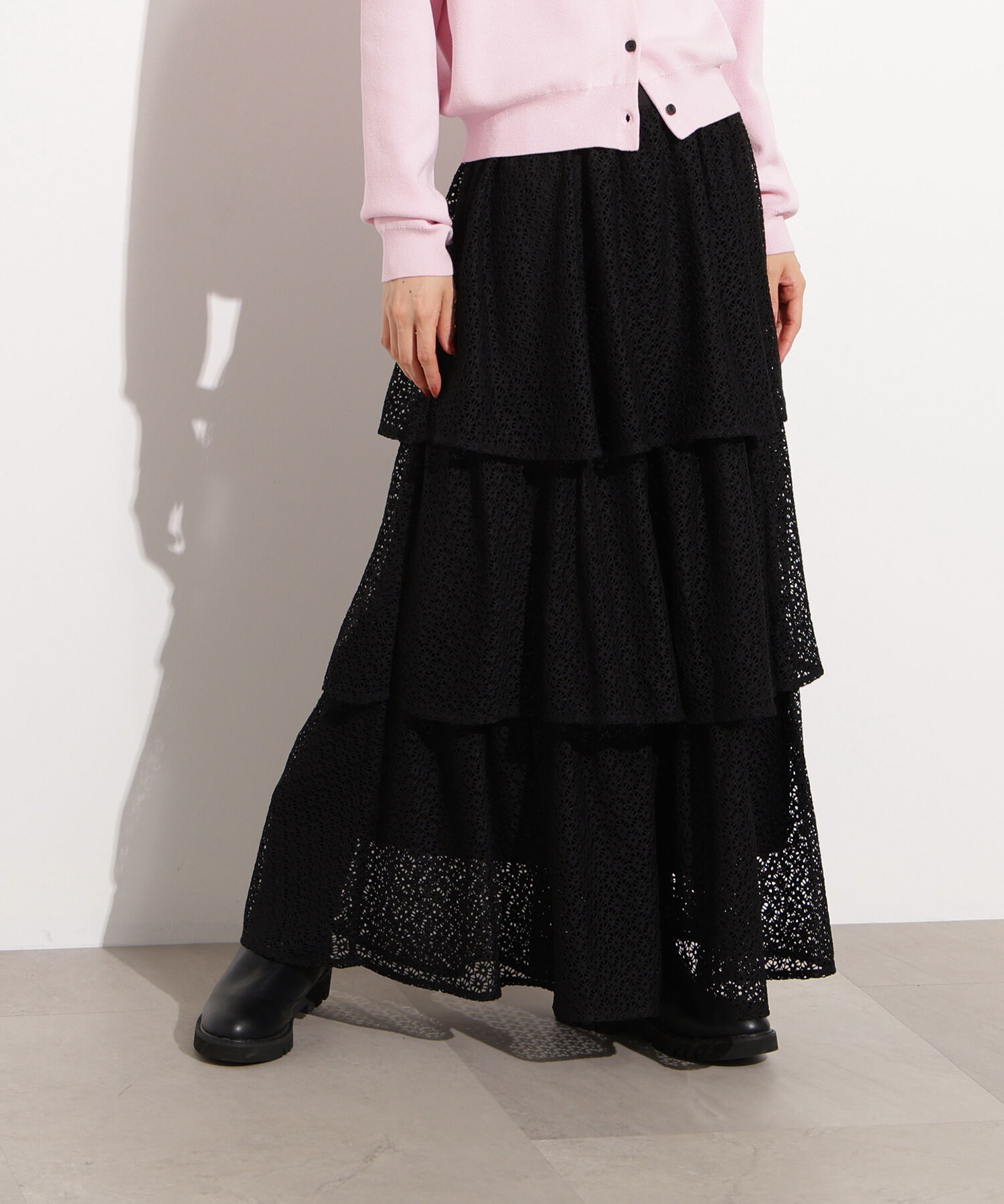  「ティアードレーススカート」|スカート|