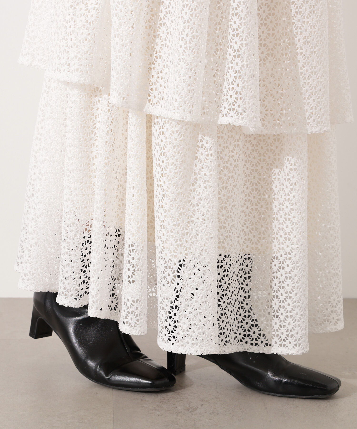  「ティアードレーススカート」|スカート|