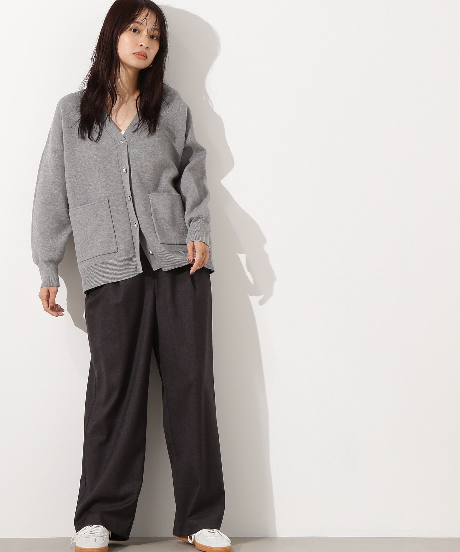  「スウェットライクフォルムカーディガン」|ニット・セーター|