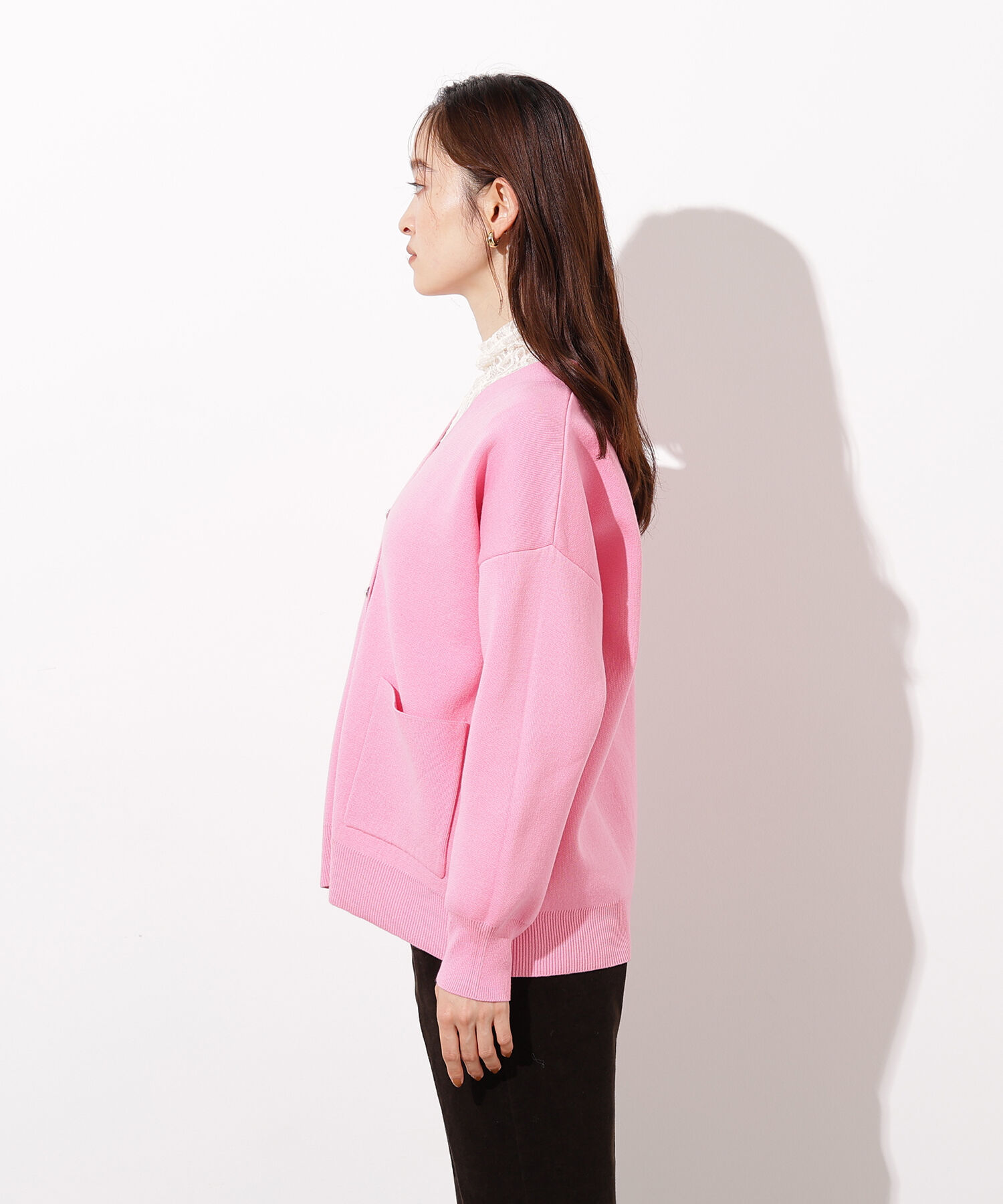  「スウェットライクフォルムカーディガン」|ニット・セーター|