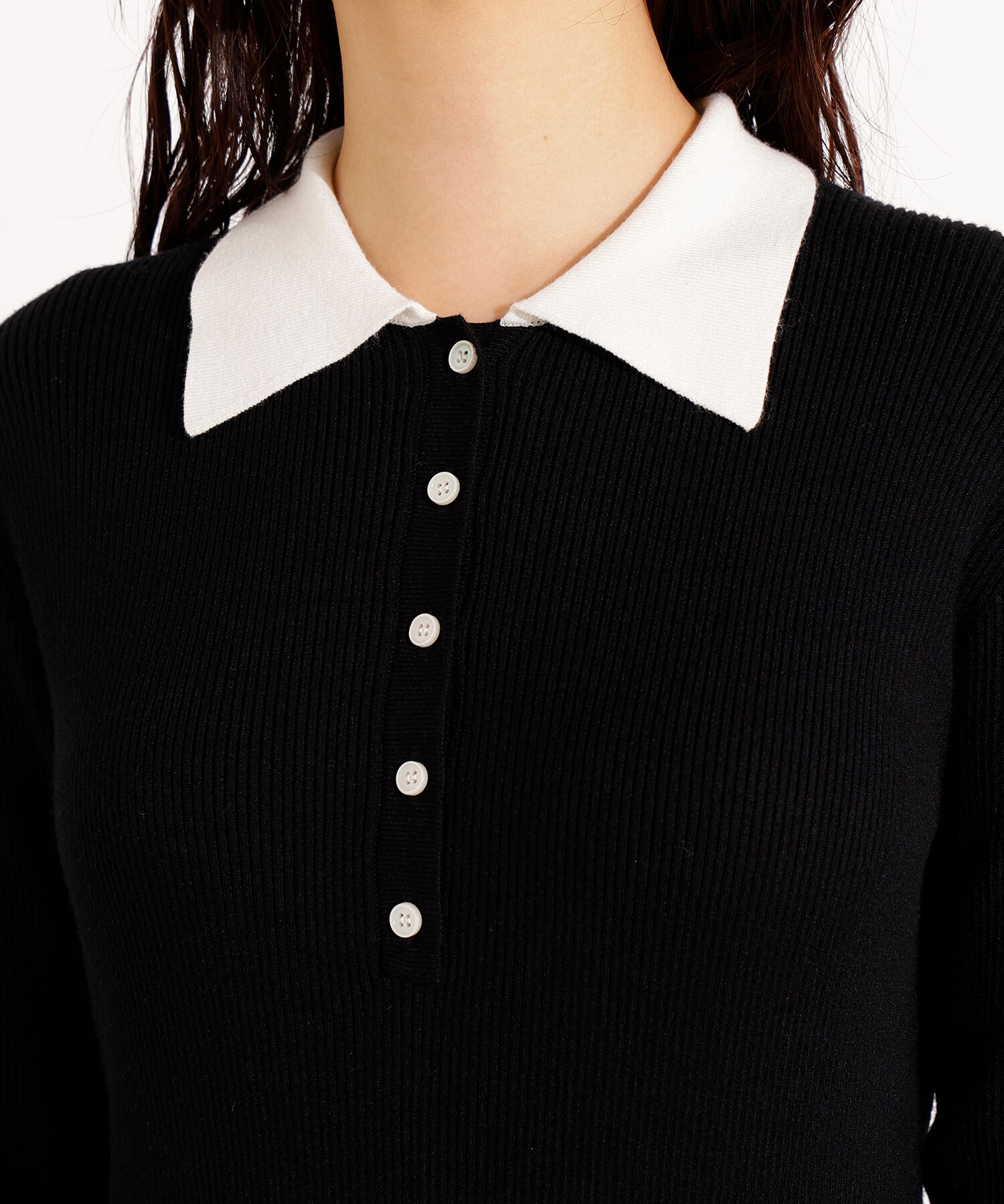  「襟付きニットワンピース」|スカート|