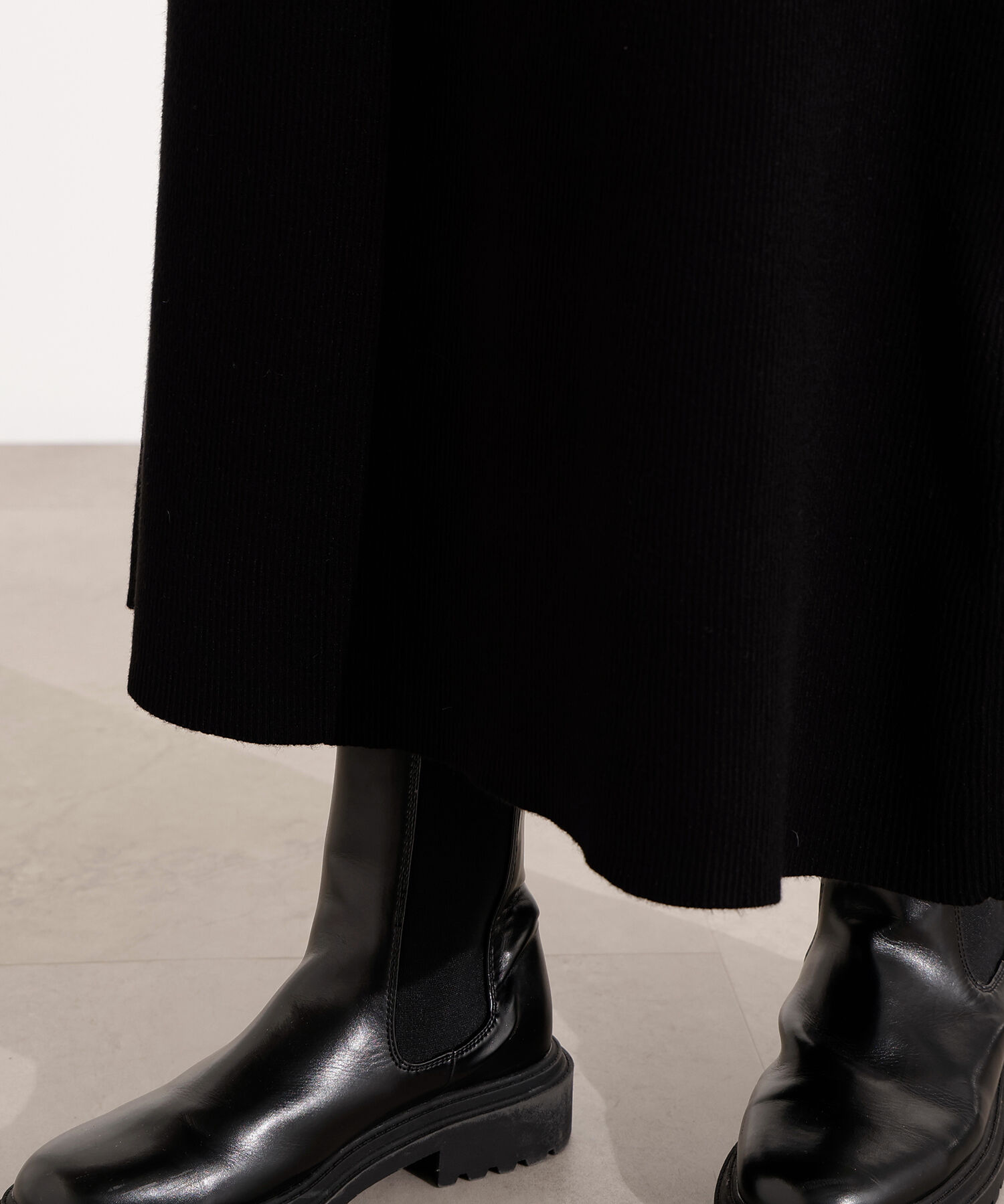  「襟付きニットワンピース」|スカート|