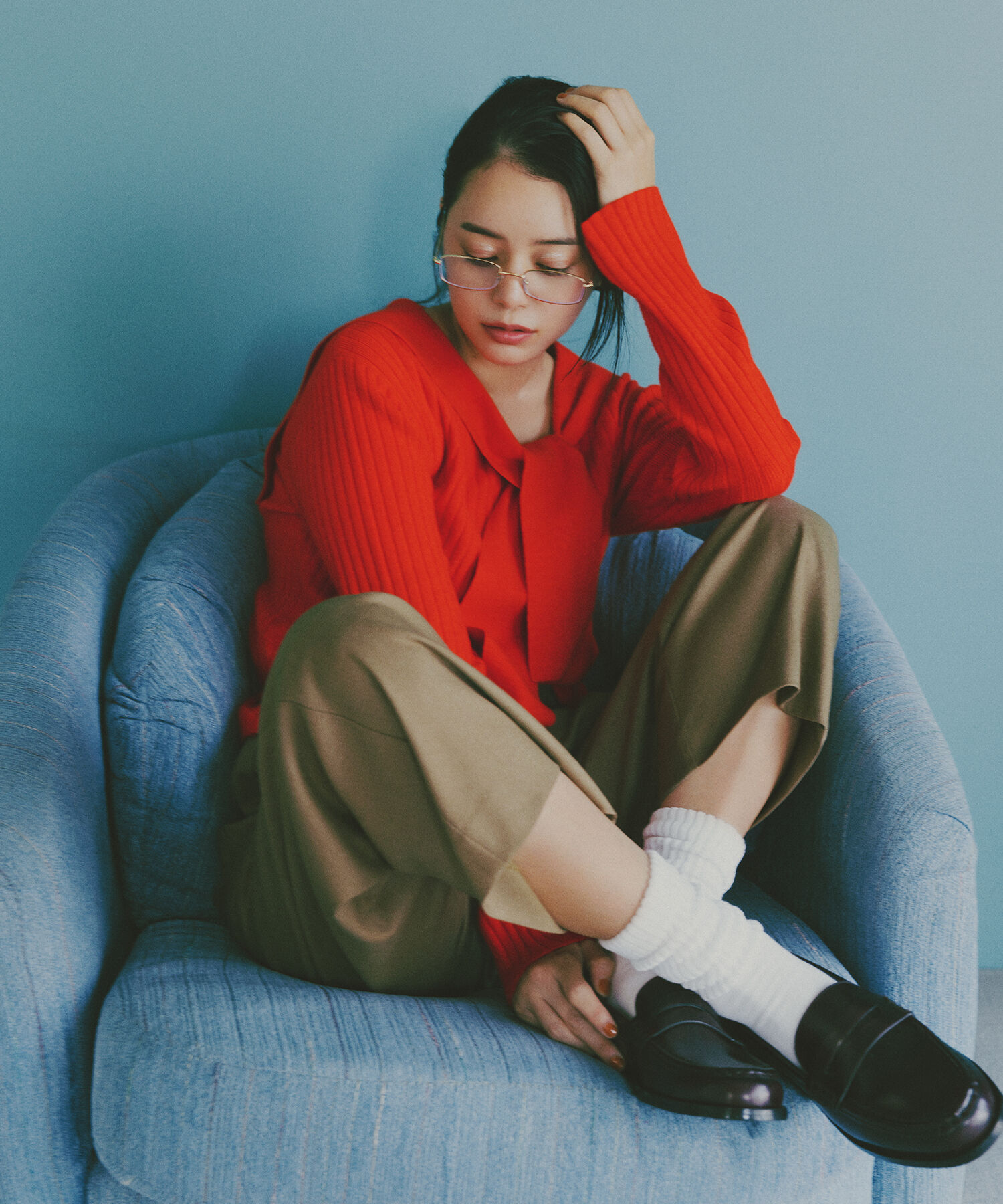  「リラックスタックワイドパンツ」|その他|ベージュ2