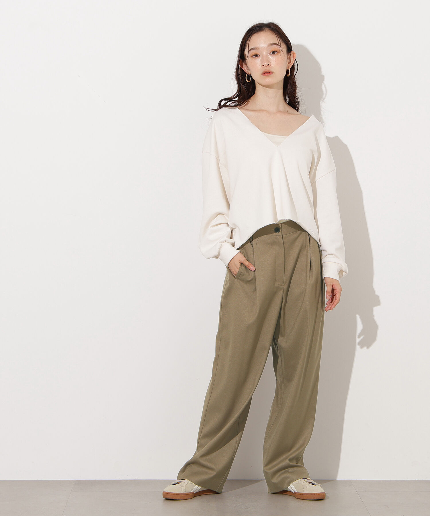  「リラックスタックワイドパンツ」|その他|