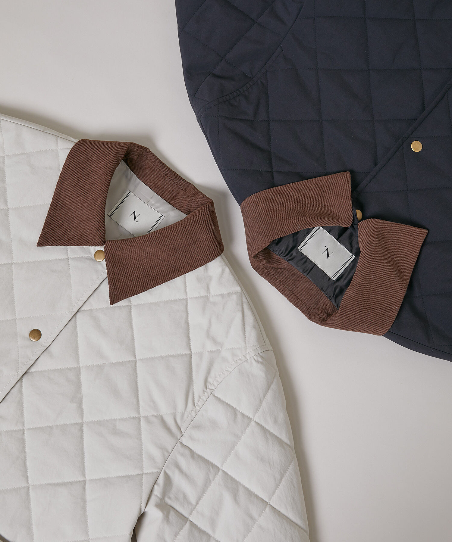  「バイカラーキルティングブルゾン」|ブルゾン・スタジャン|