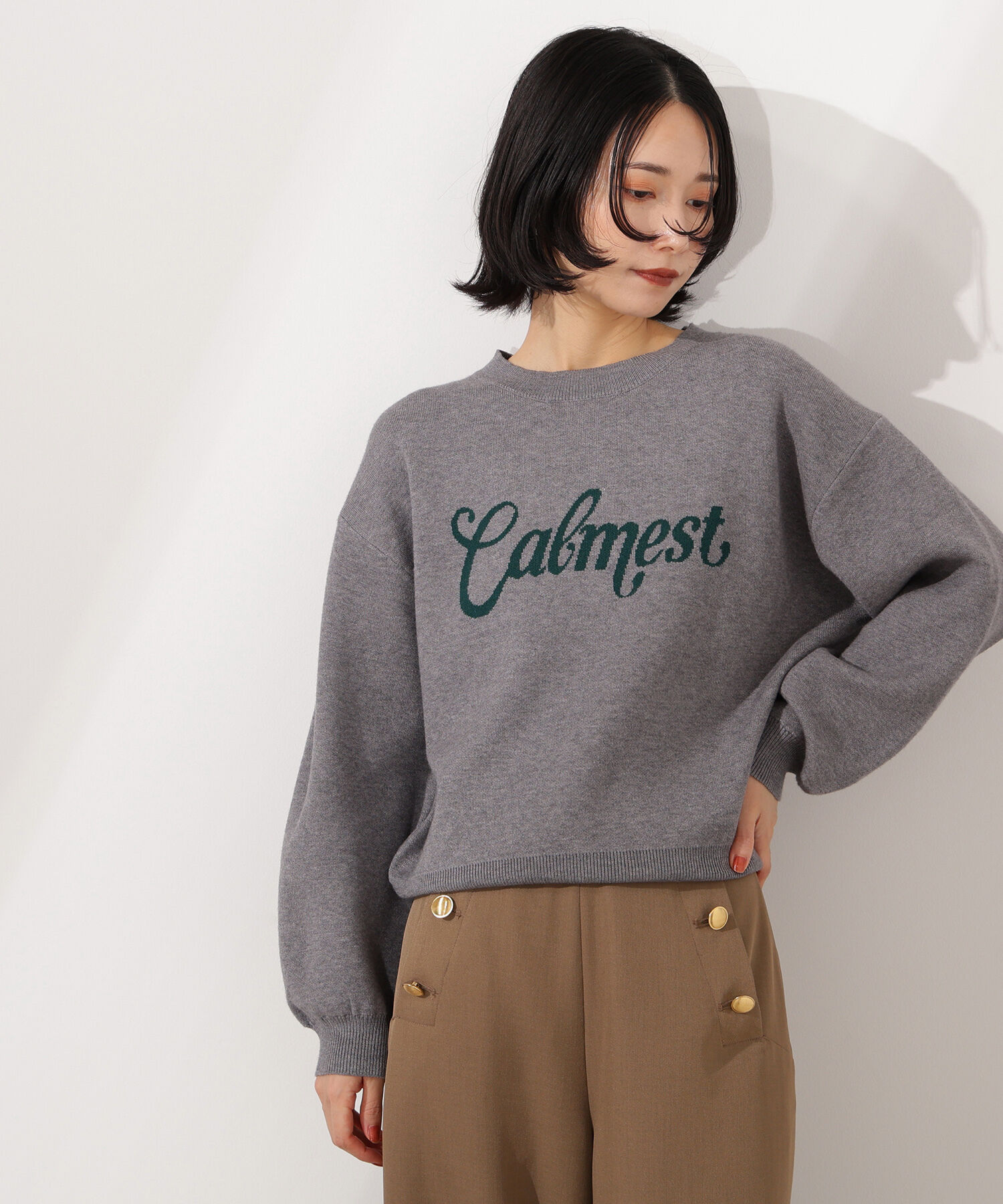  「ロゴジャガードニット」|ニット・セーター|