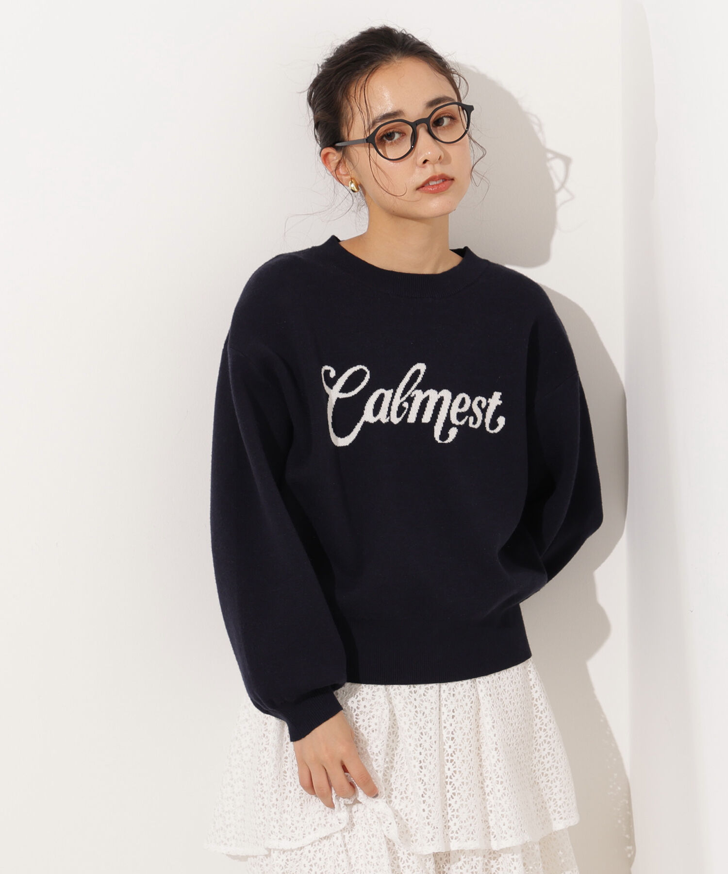  「ロゴジャガードニット」|ニット・セーター|