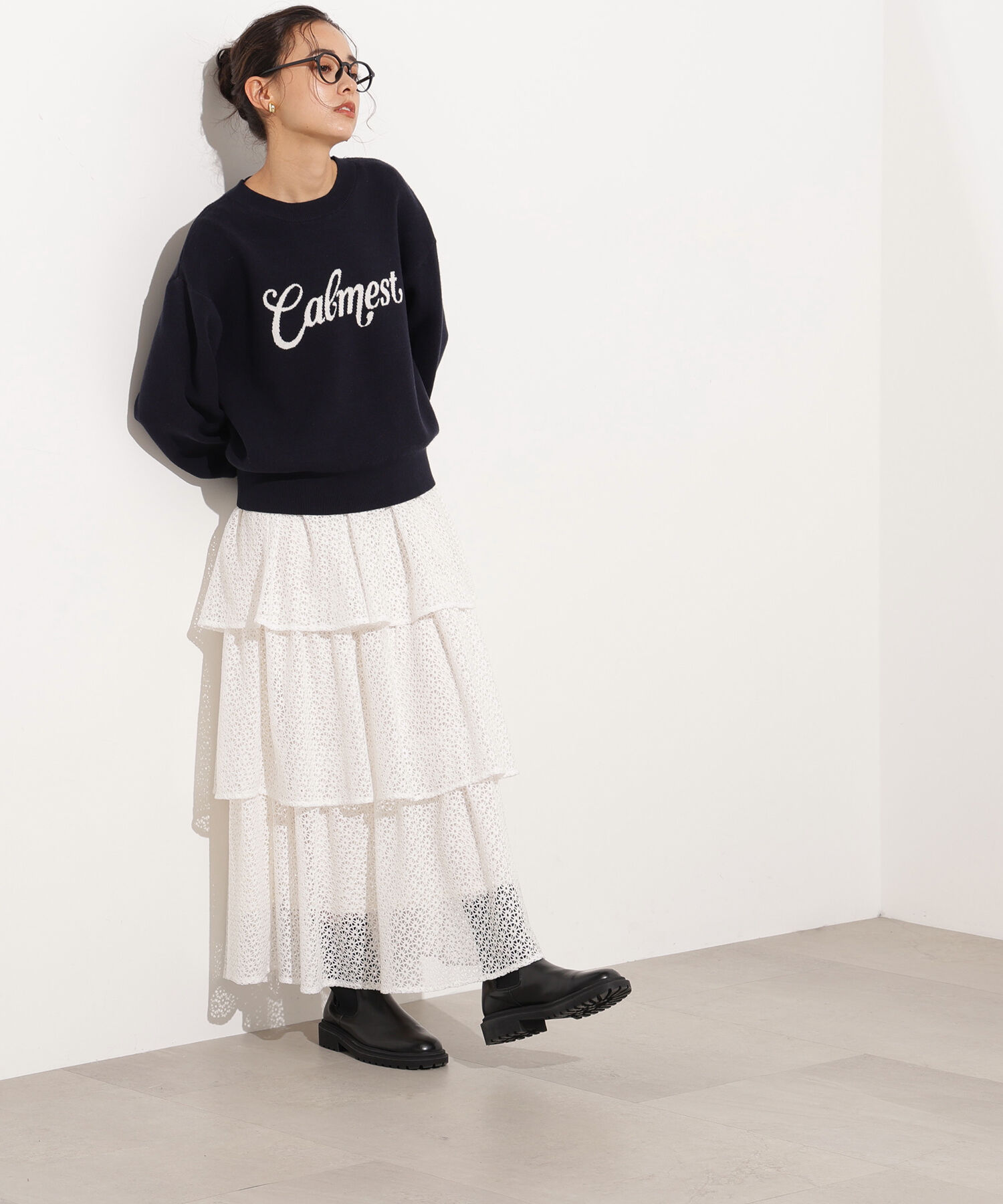  「ロゴジャガードニット」|ニット・セーター|