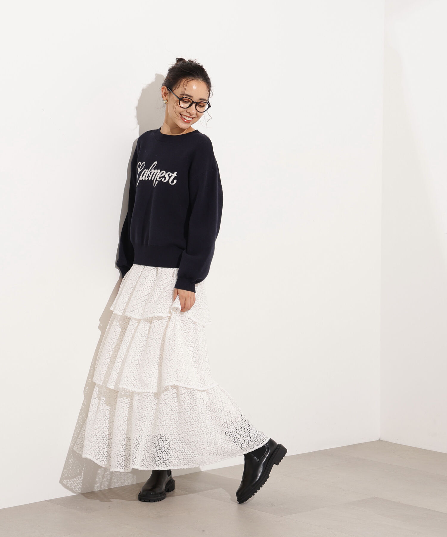  「ロゴジャガードニット」|ニット・セーター|