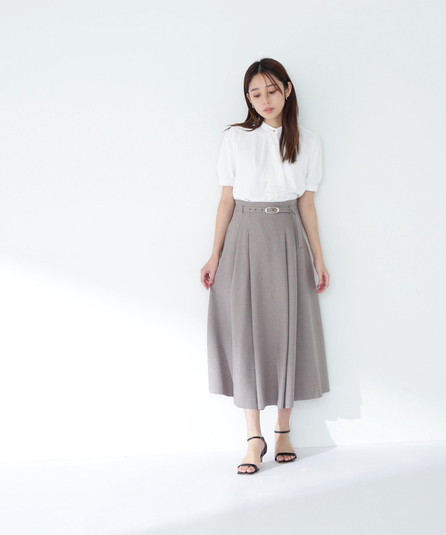  「ラッフルタイブラウス」|シャツ・ブラウス|