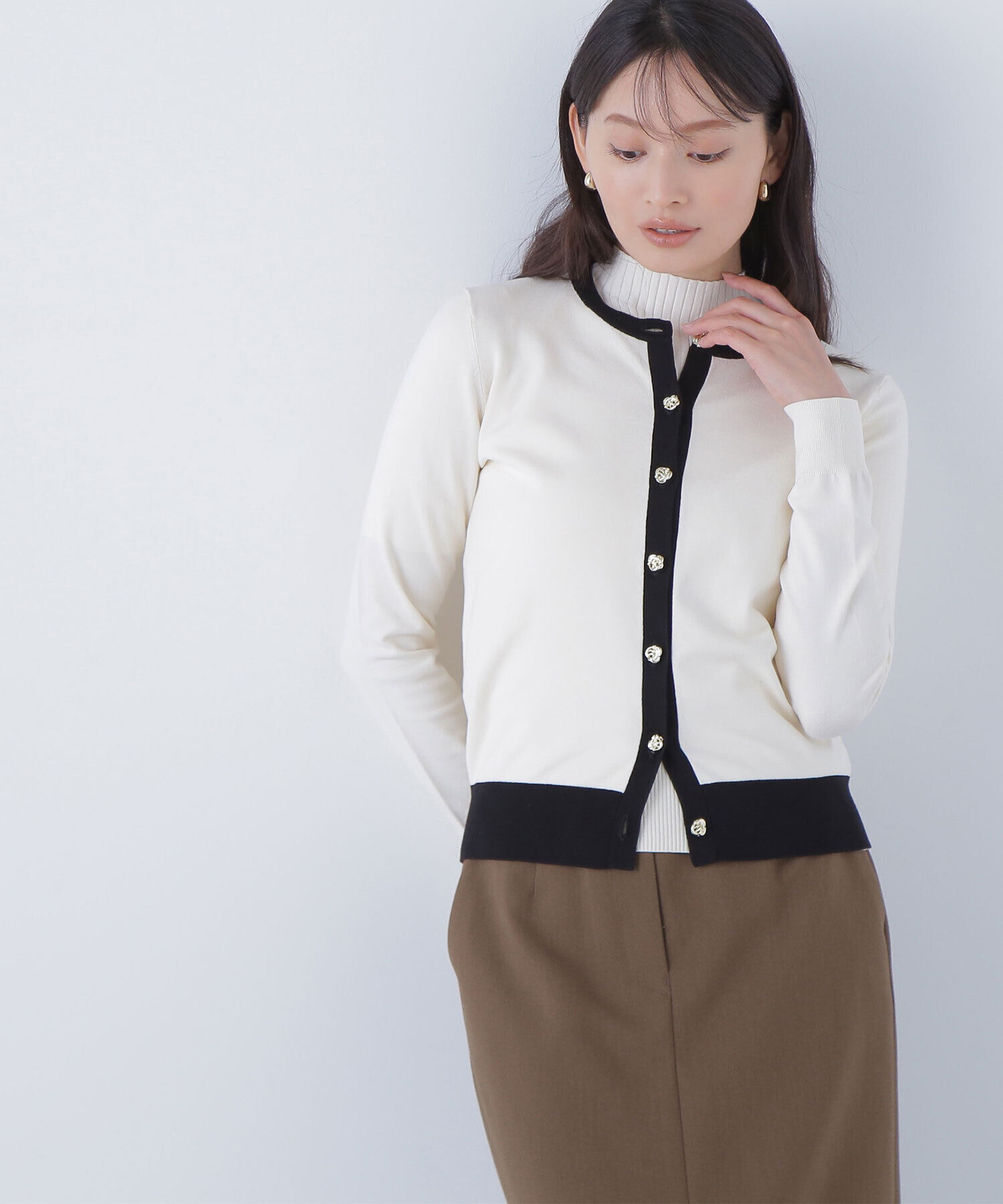  「バイカラーアンサンブル」|ニット・セーター|オフ&times;クロ2