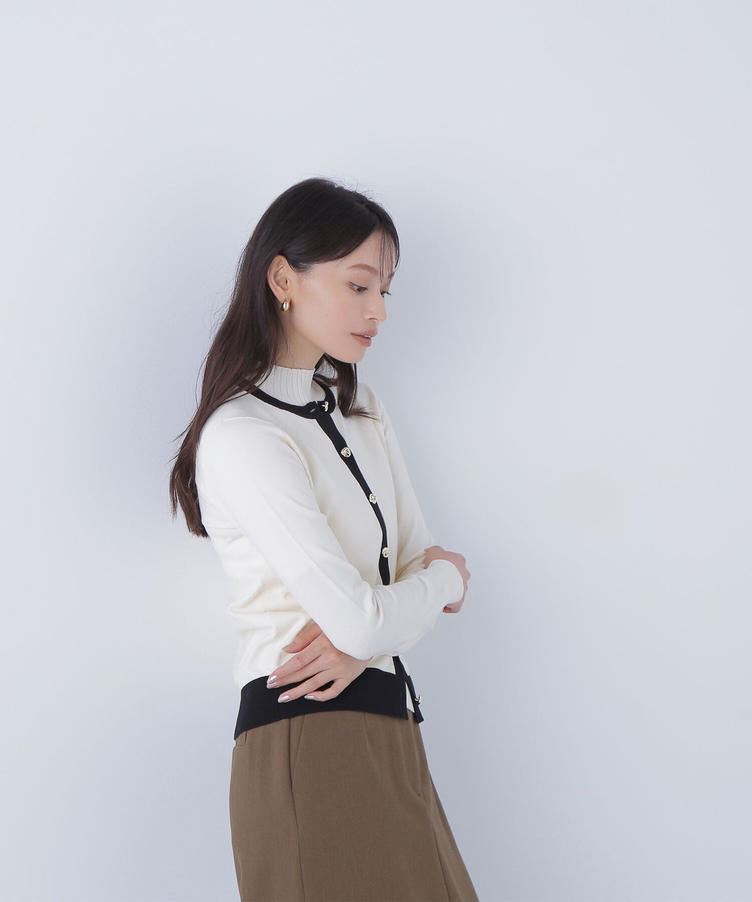  「バイカラーアンサンブル」|ニット・セーター|