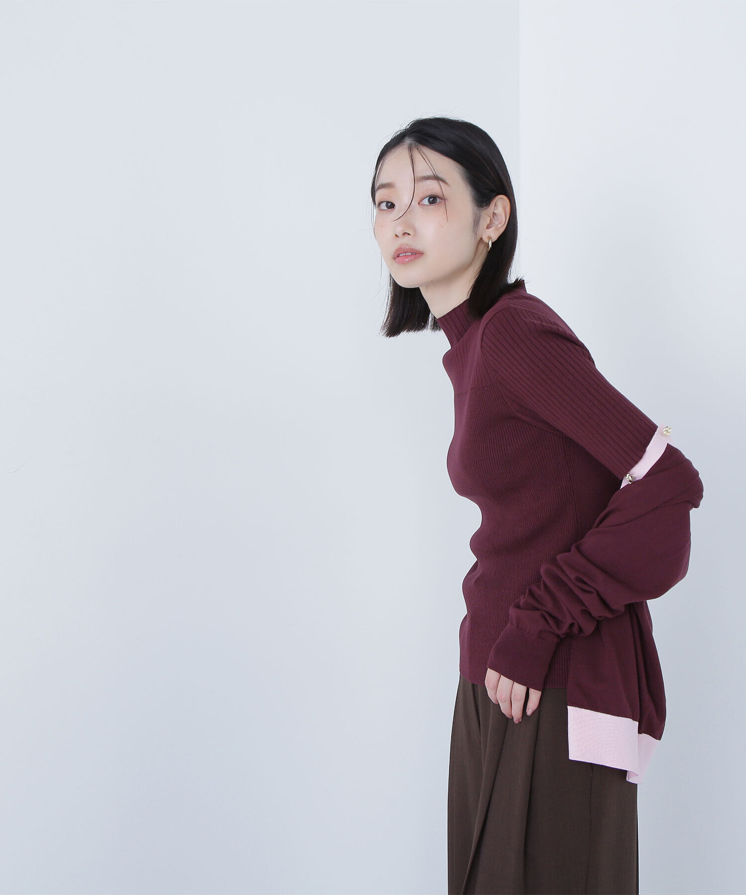  「バイカラーアンサンブル」|ニット・セーター|