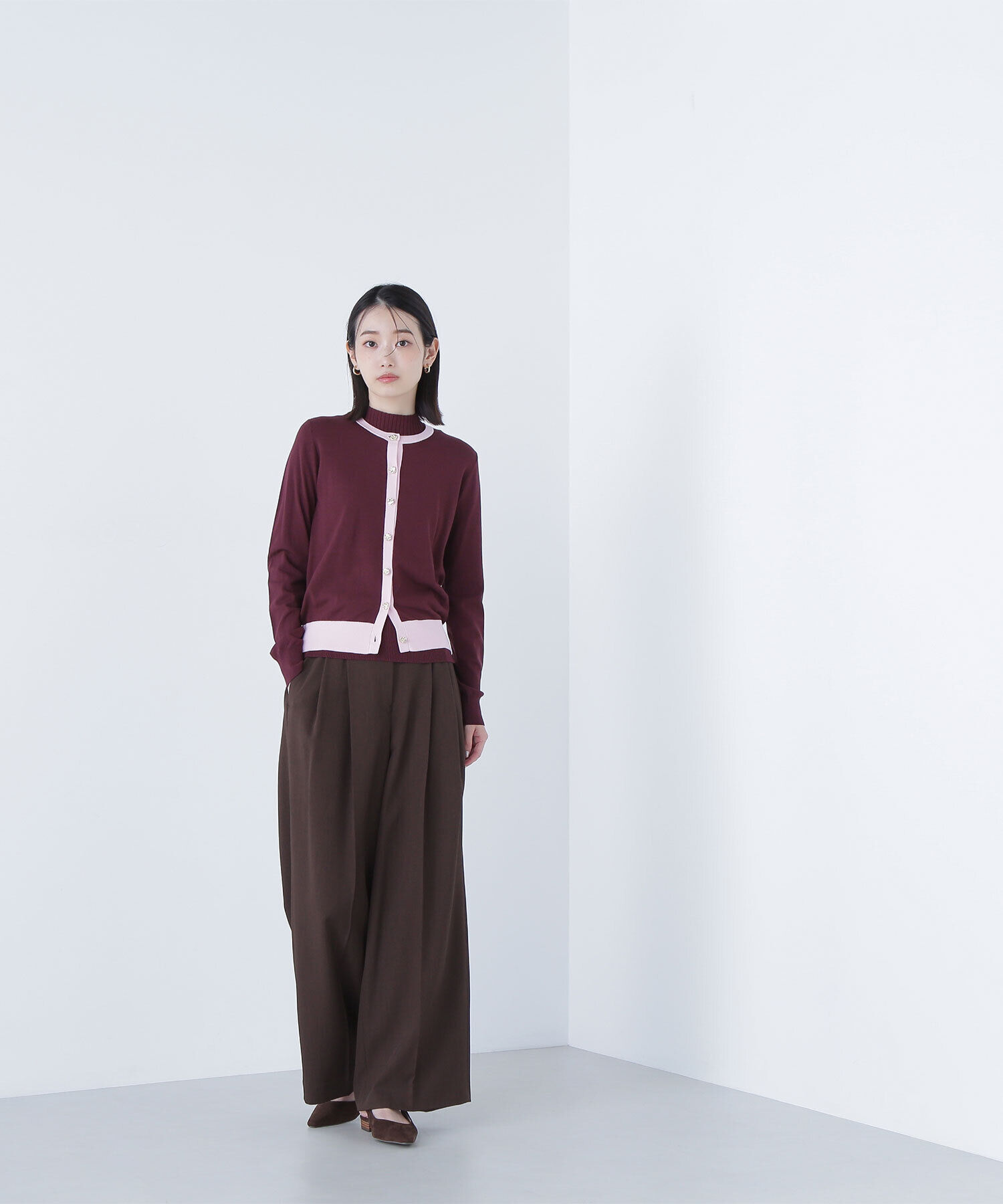  「バイカラーアンサンブル」|ニット・セーター|