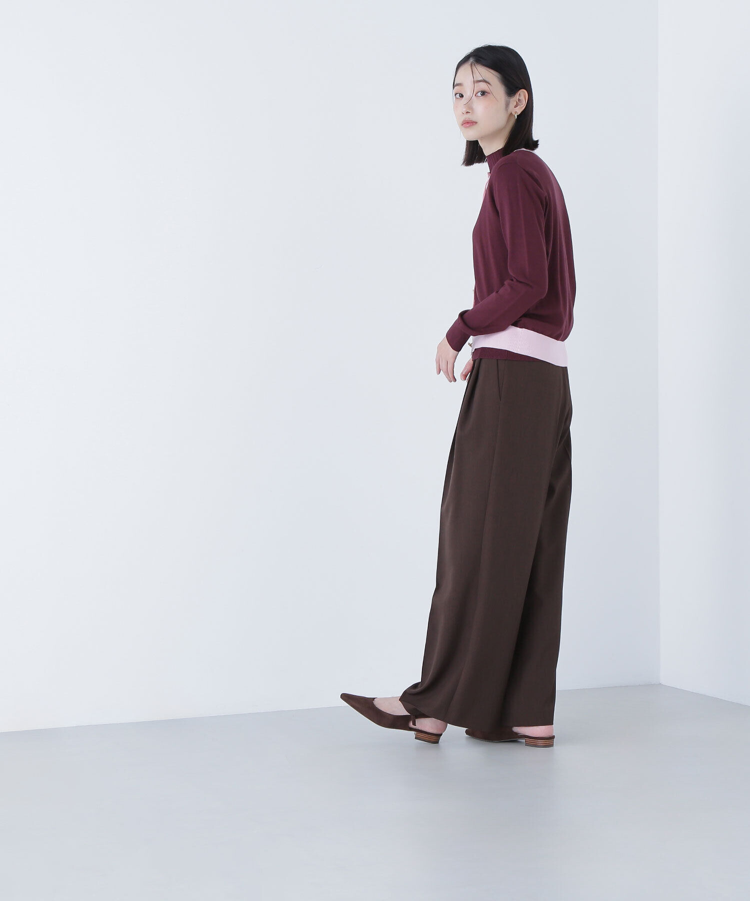  「バイカラーアンサンブル」|ニット・セーター|