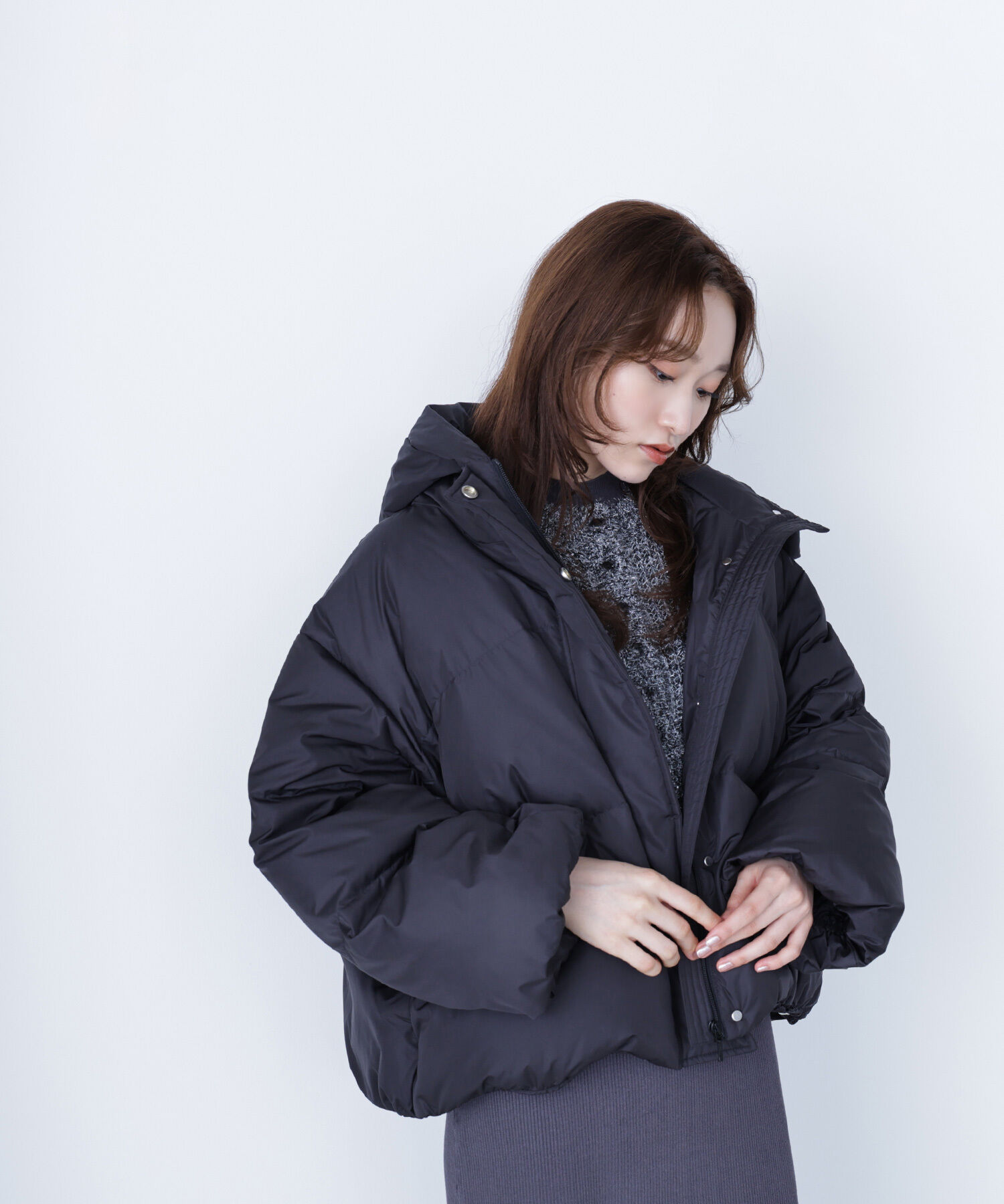  「ショートフードダウン」|ブルゾン・スタジャン|