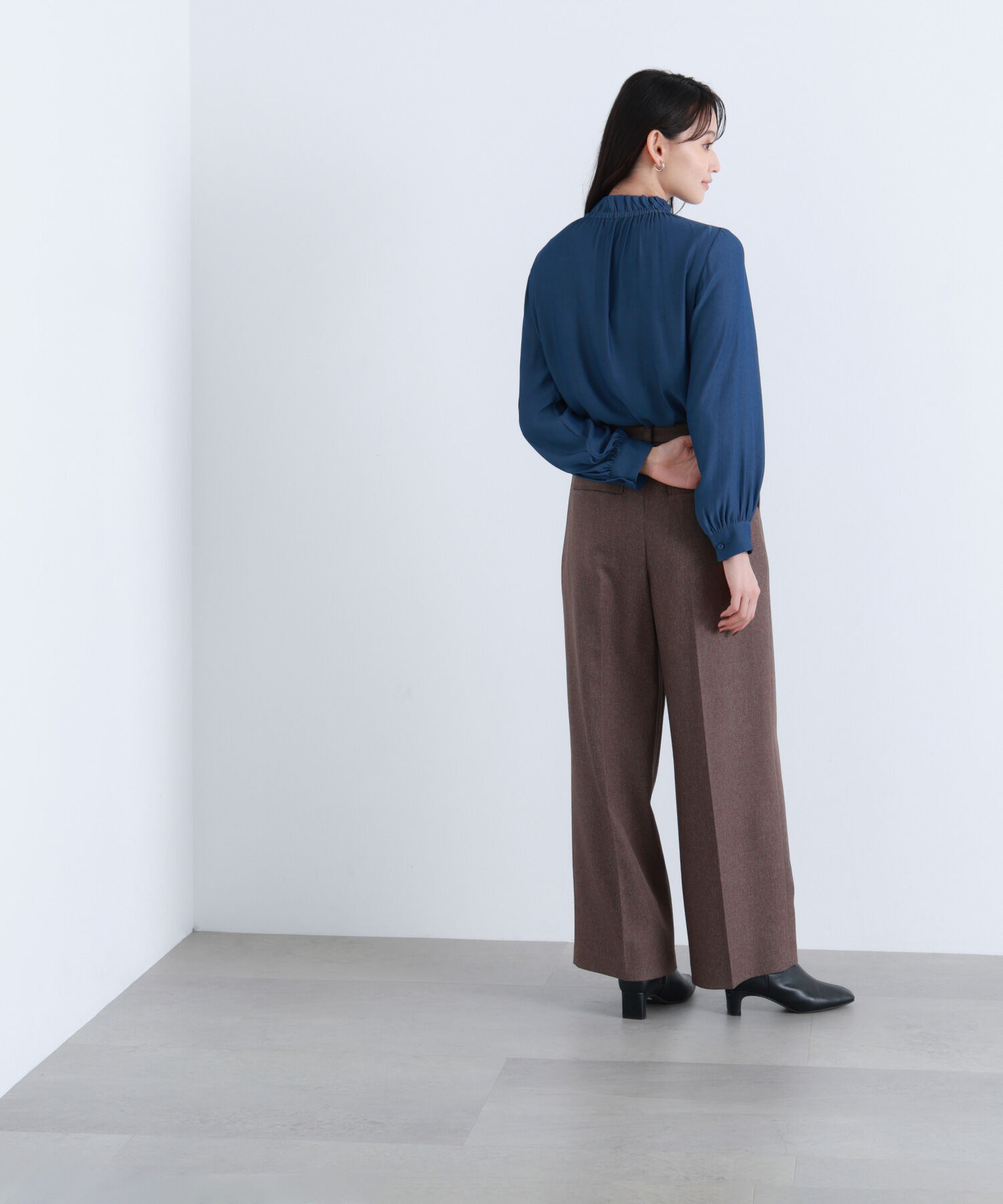  「フリルネックリボンブラウス」|シャツ・ブラウス|