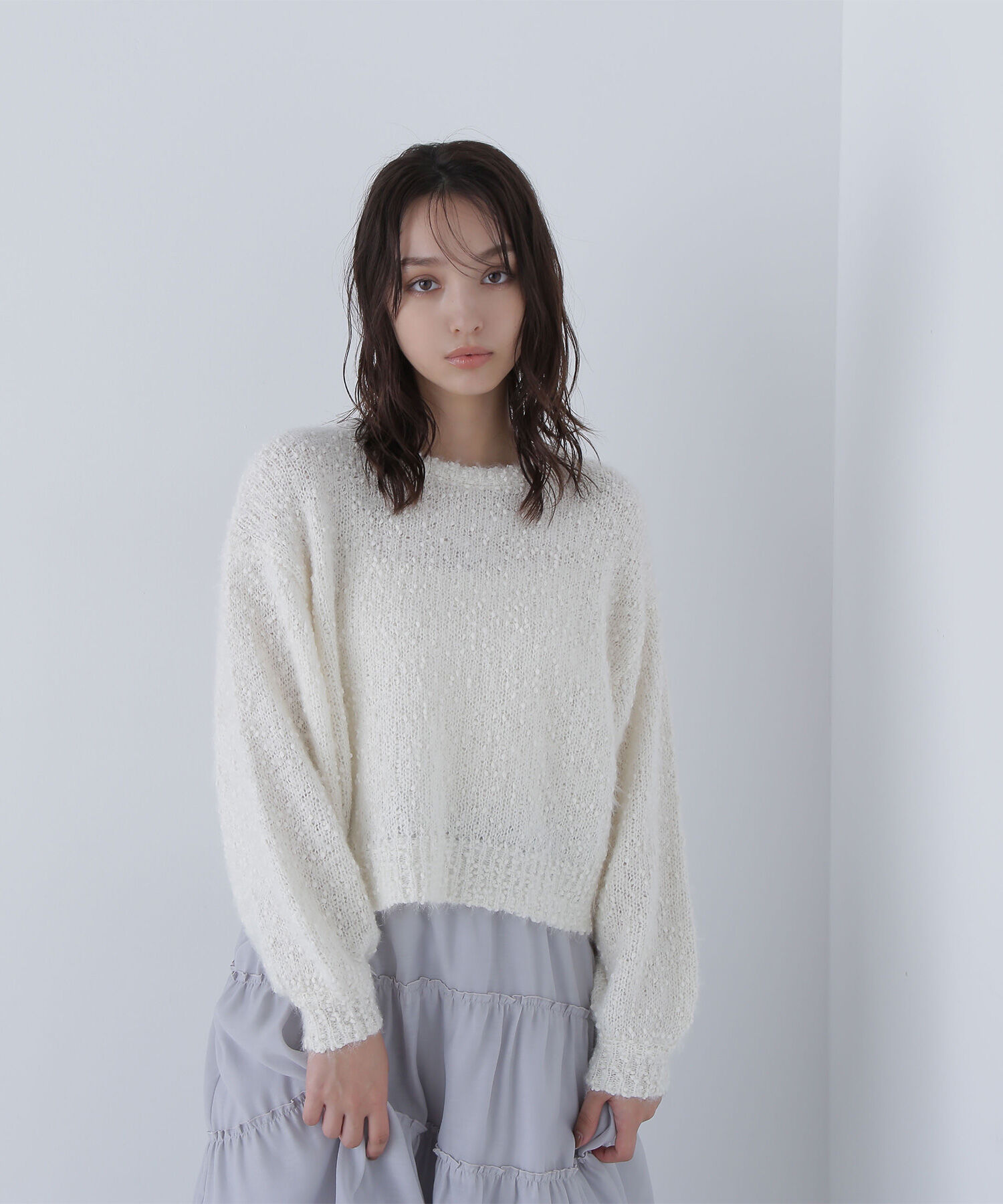  「フェザーネップニット」|ニット・セーター|