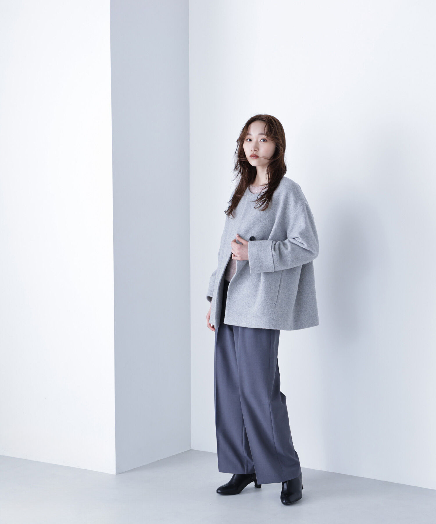  「毎日に&ldquo;ちょうどいい&rdquo;カシミヤ混コート」|ブルゾン・スタジャン|