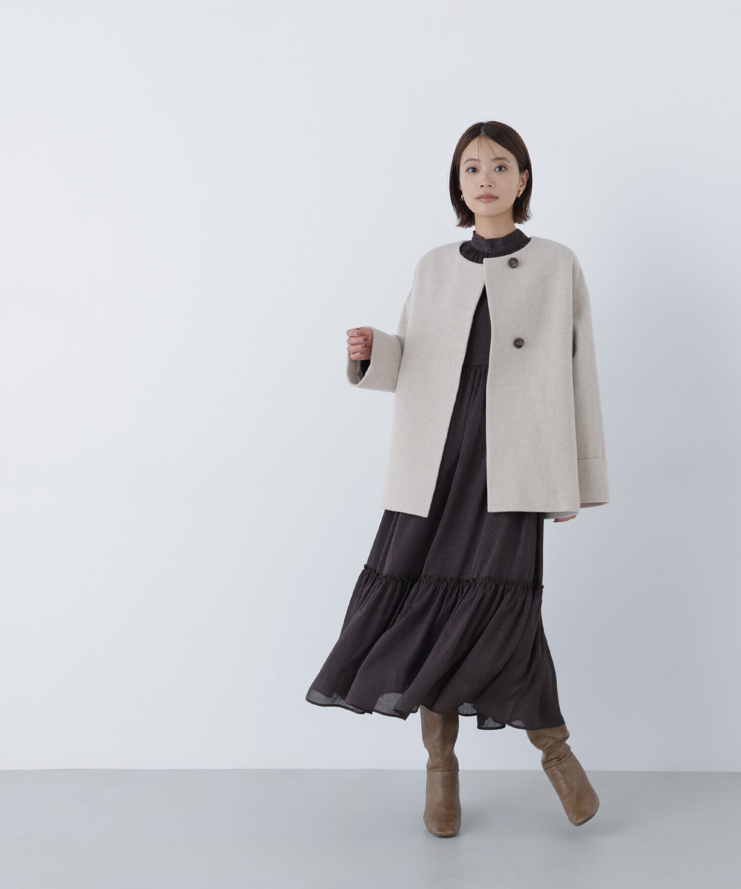  「毎日に&ldquo;ちょうどいい&rdquo;カシミヤ混コート」|ブルゾン・スタジャン|