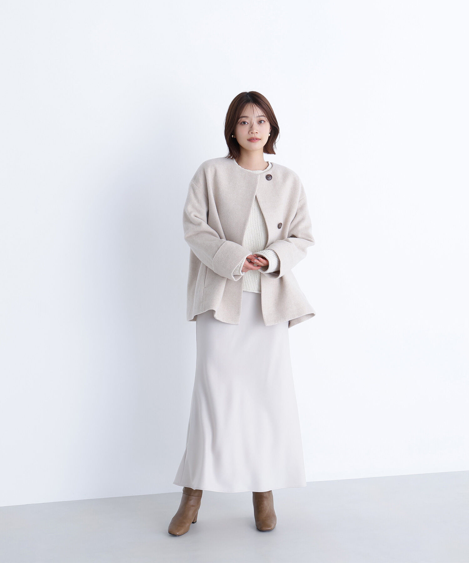  「毎日に&ldquo;ちょうどいい&rdquo;カシミヤ混コート」|ブルゾン・スタジャン|