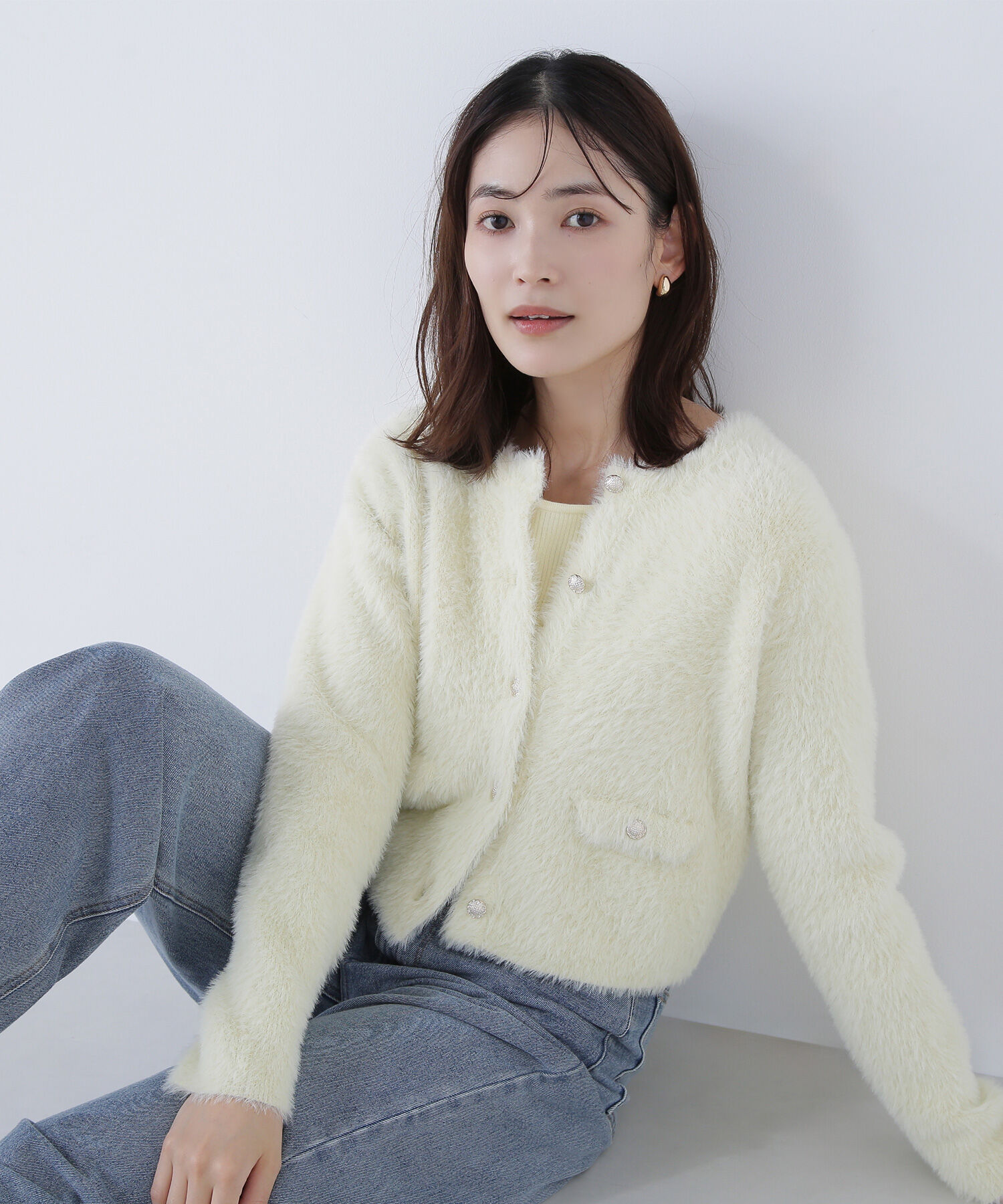  「&ldquo;ふわ＆リブ&rdquo;アンサンブルニット」|ニット・セーター|