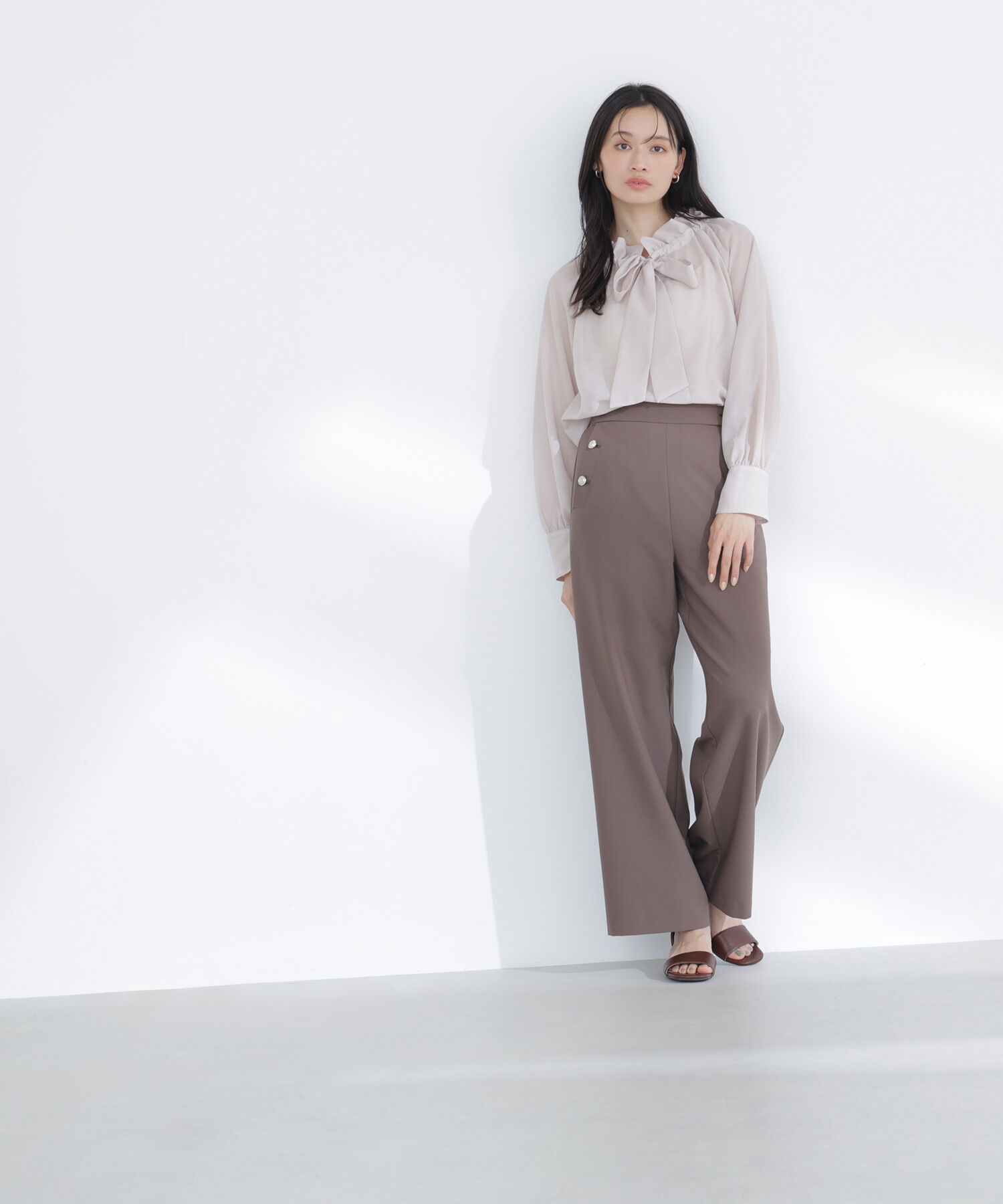  「2wayシアーボウタイブラウス」|シャツ・ブラウス|