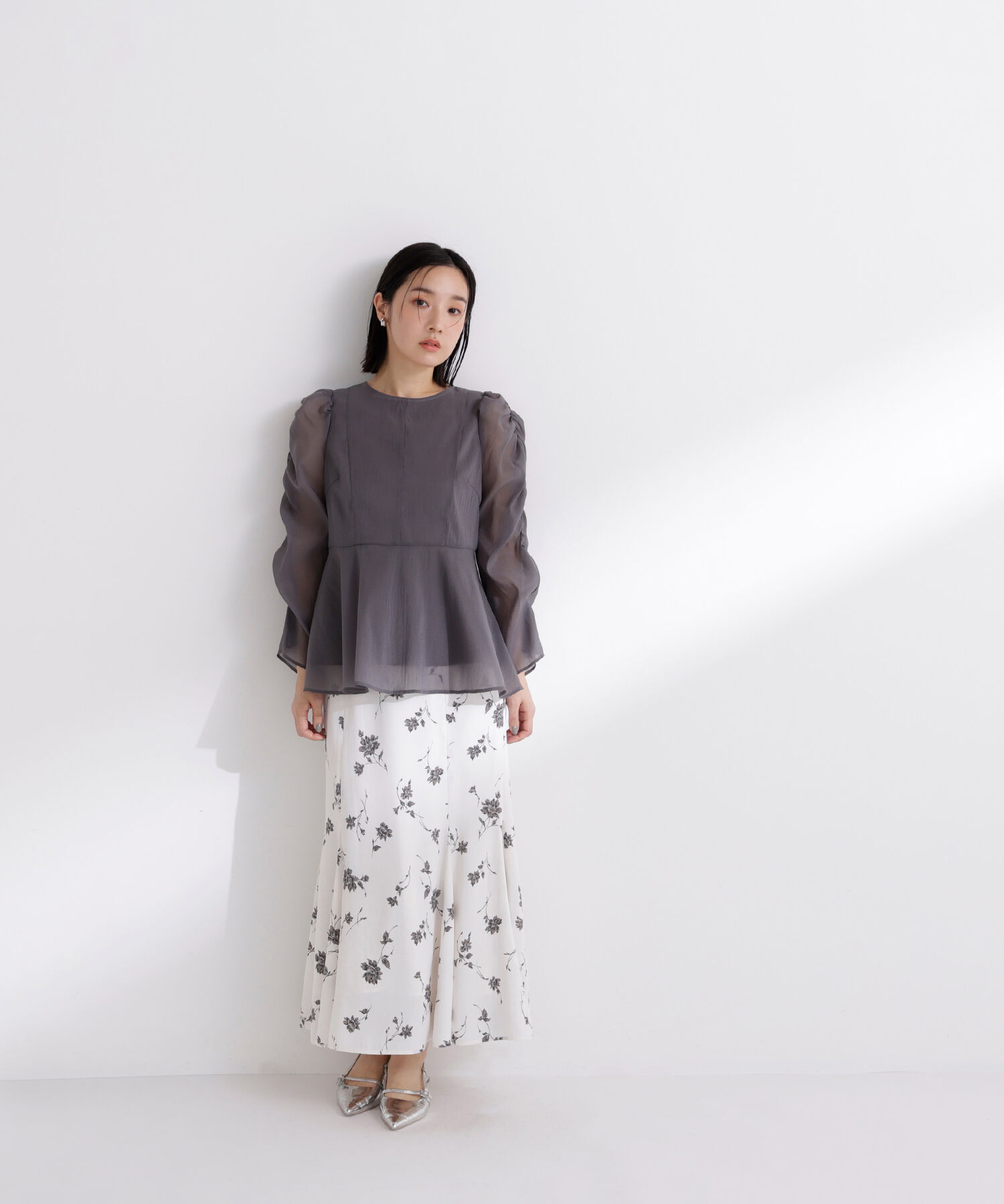  「シアーペプラムブラウス」|シャツ・ブラウス|