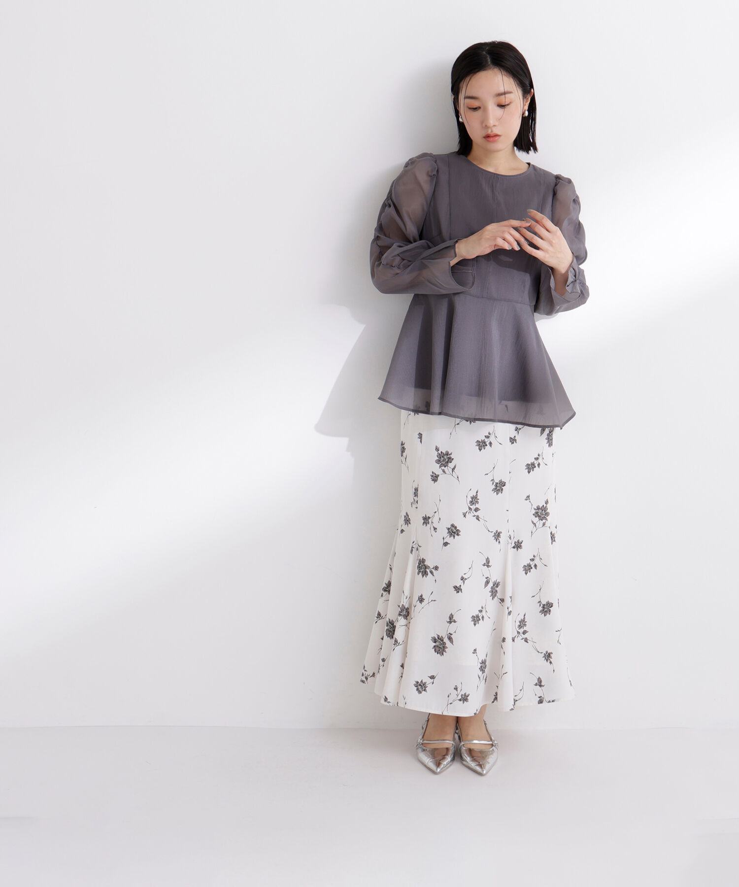  「シアーペプラムブラウス」|シャツ・ブラウス|