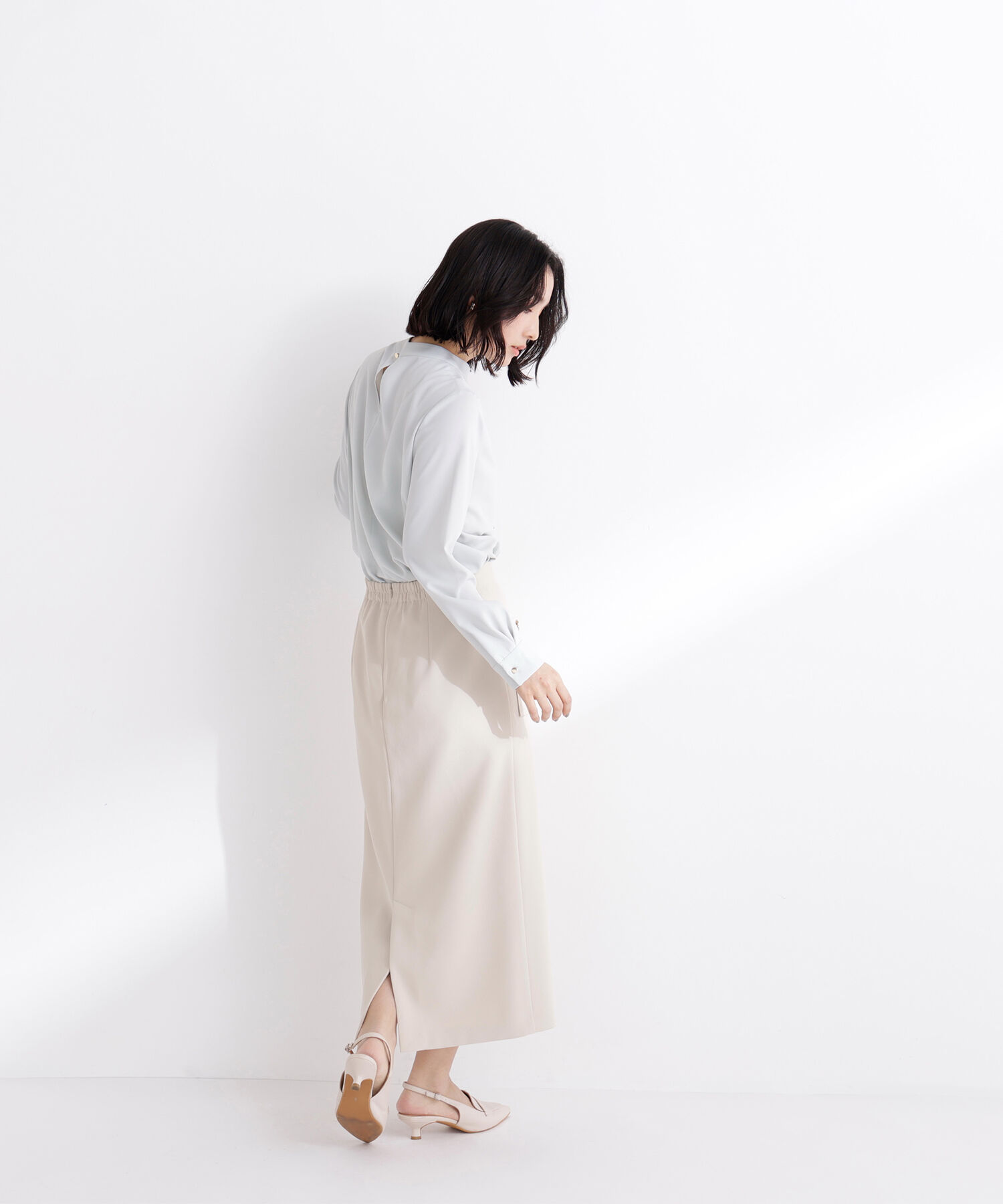  「アウトポケットナロースカート」|スカート|